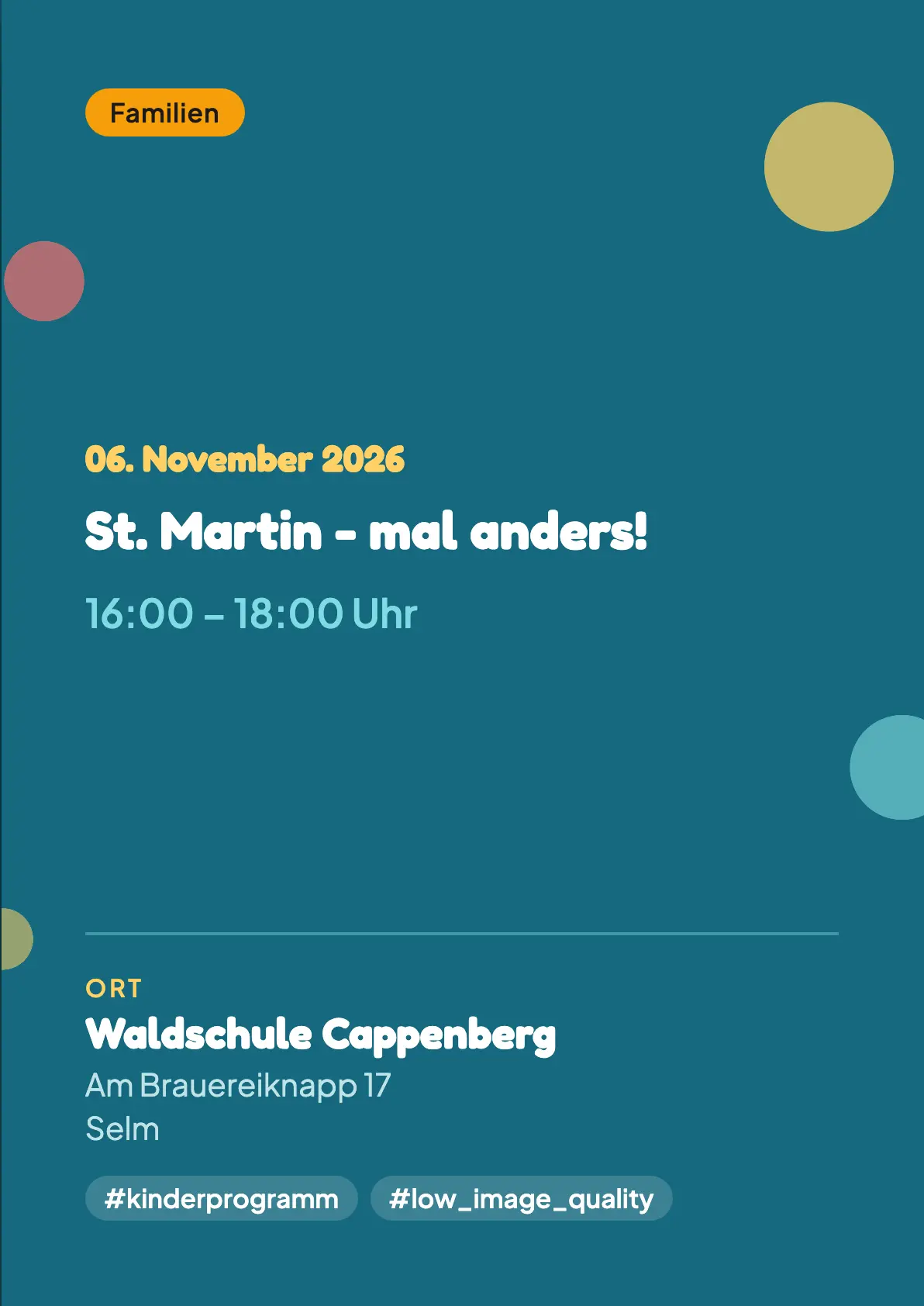 Veranstaltungsflyer