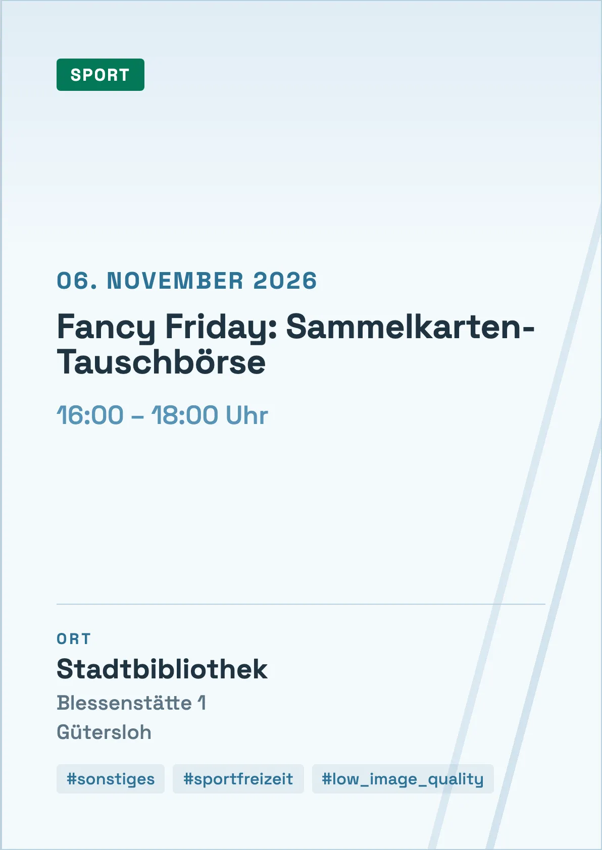 Veranstaltungsflyer