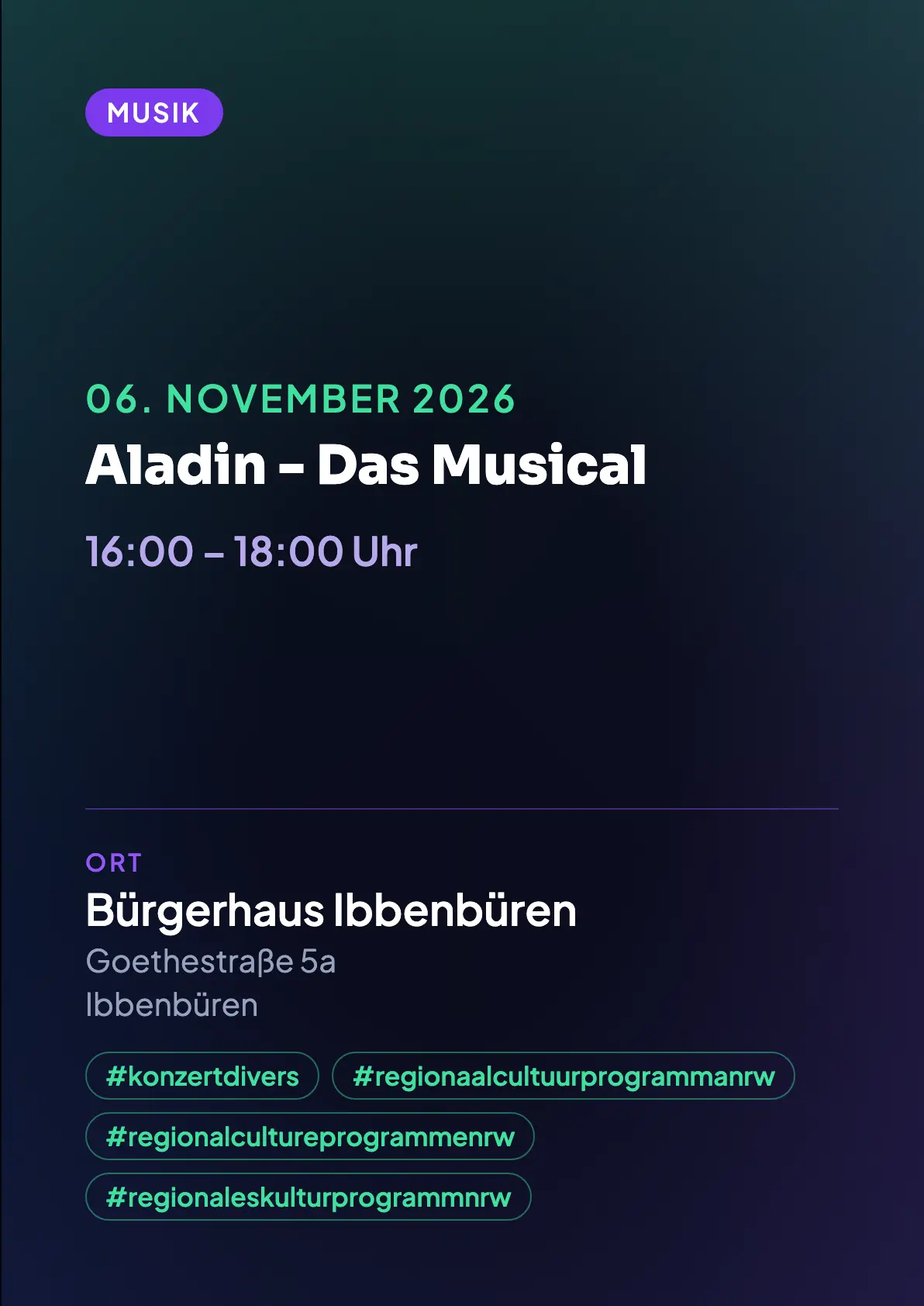 Veranstaltungsflyer