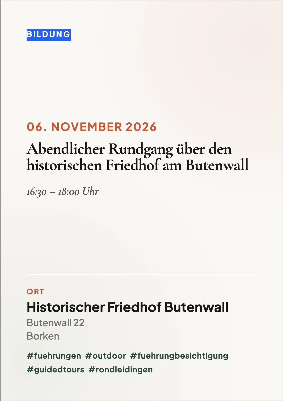 Veranstaltungsflyer