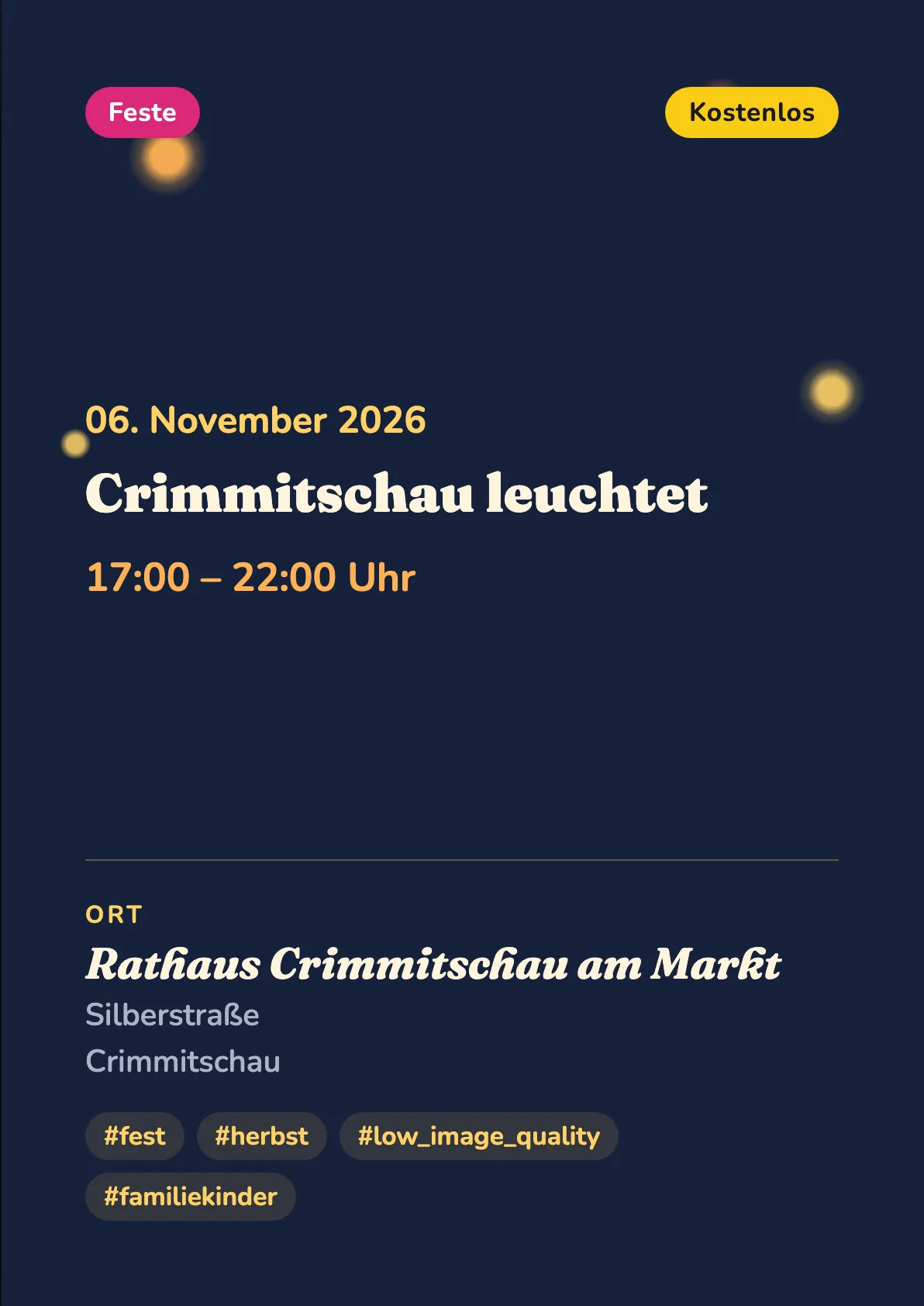 Veranstaltungsflyer