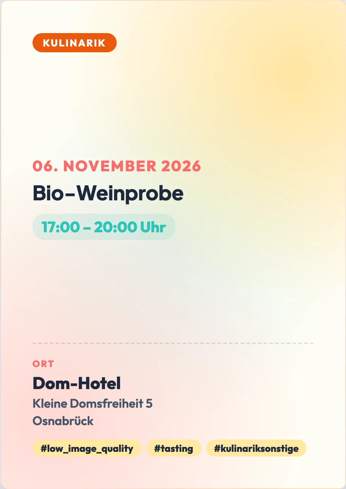 Veranstaltungsflyer