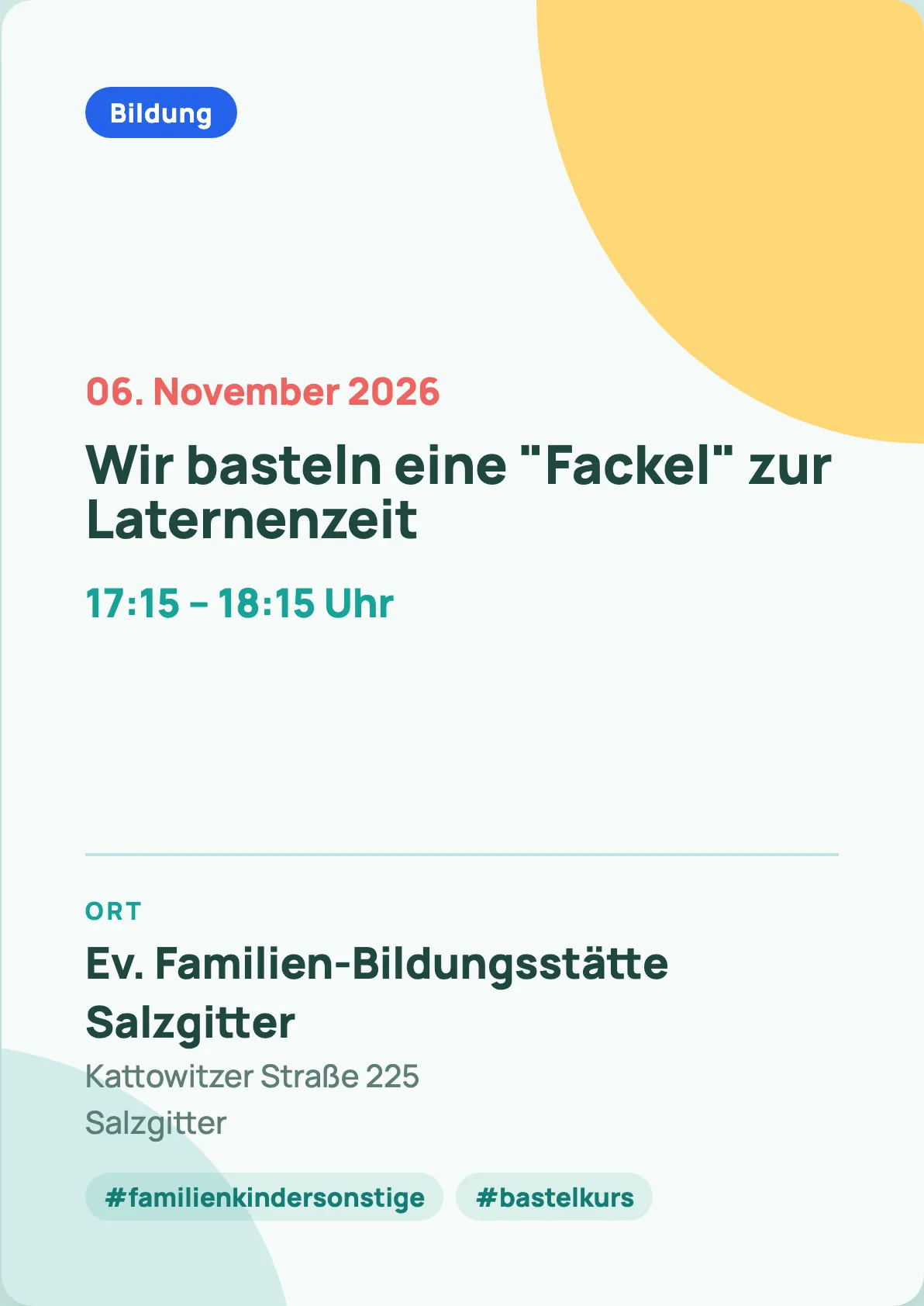 Veranstaltungsflyer