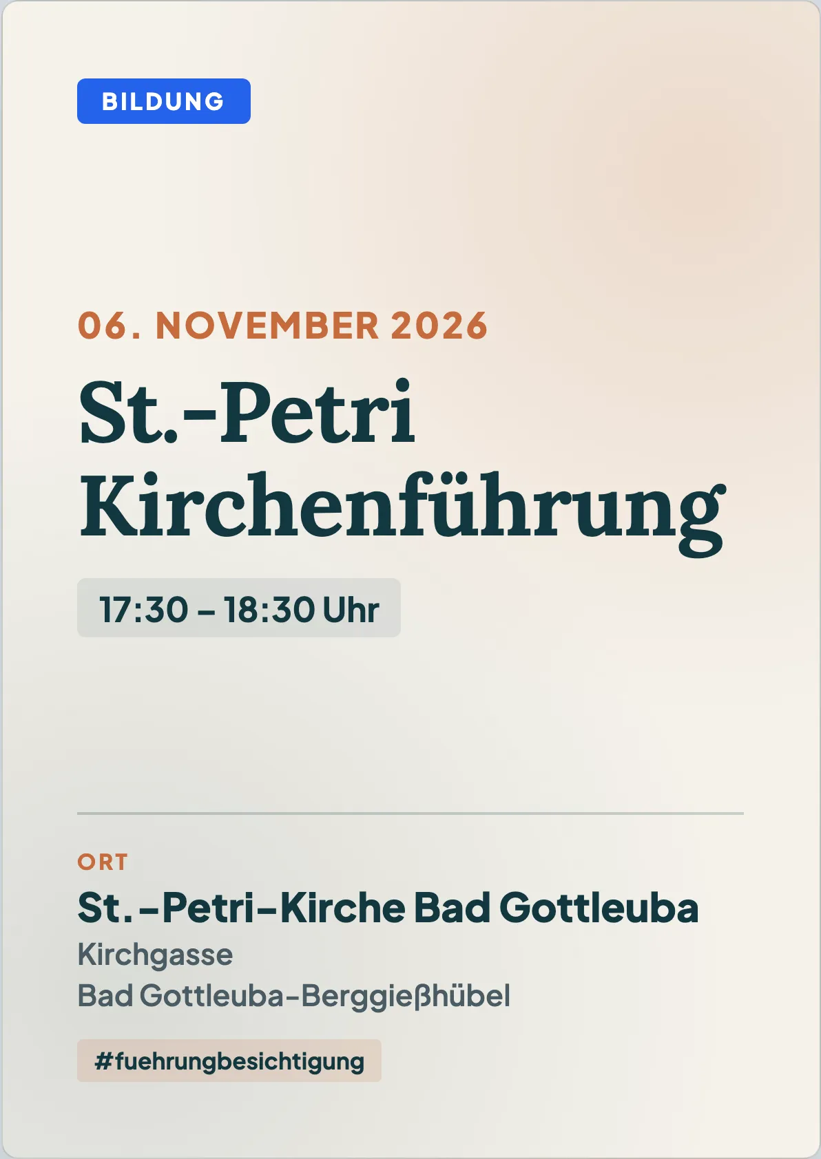 Veranstaltungsflyer
