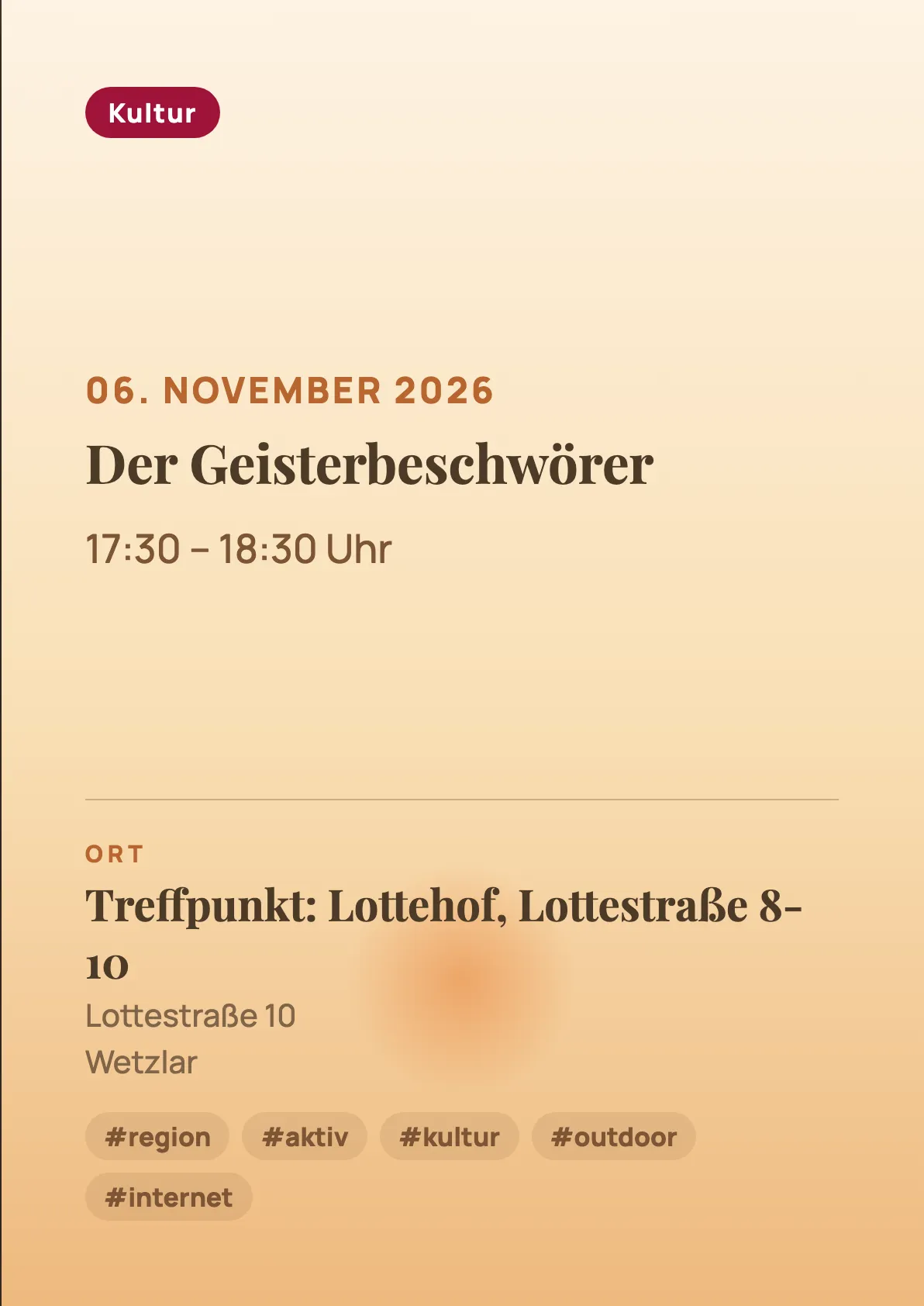 Veranstaltungsflyer