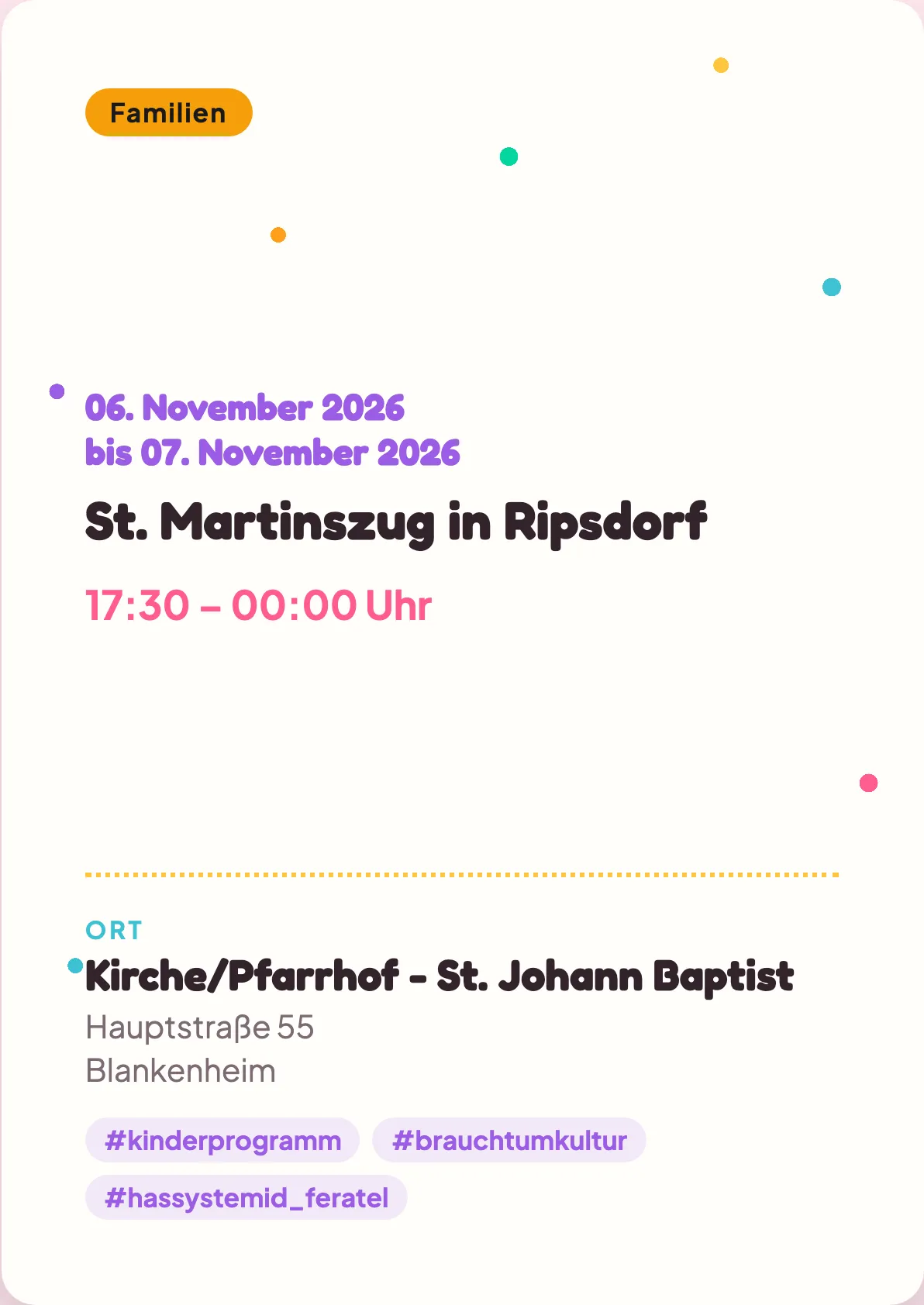 Veranstaltungsflyer