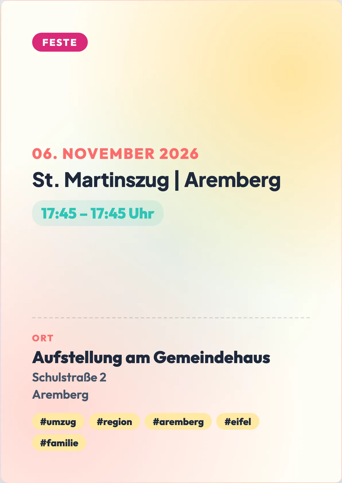 Veranstaltungsflyer