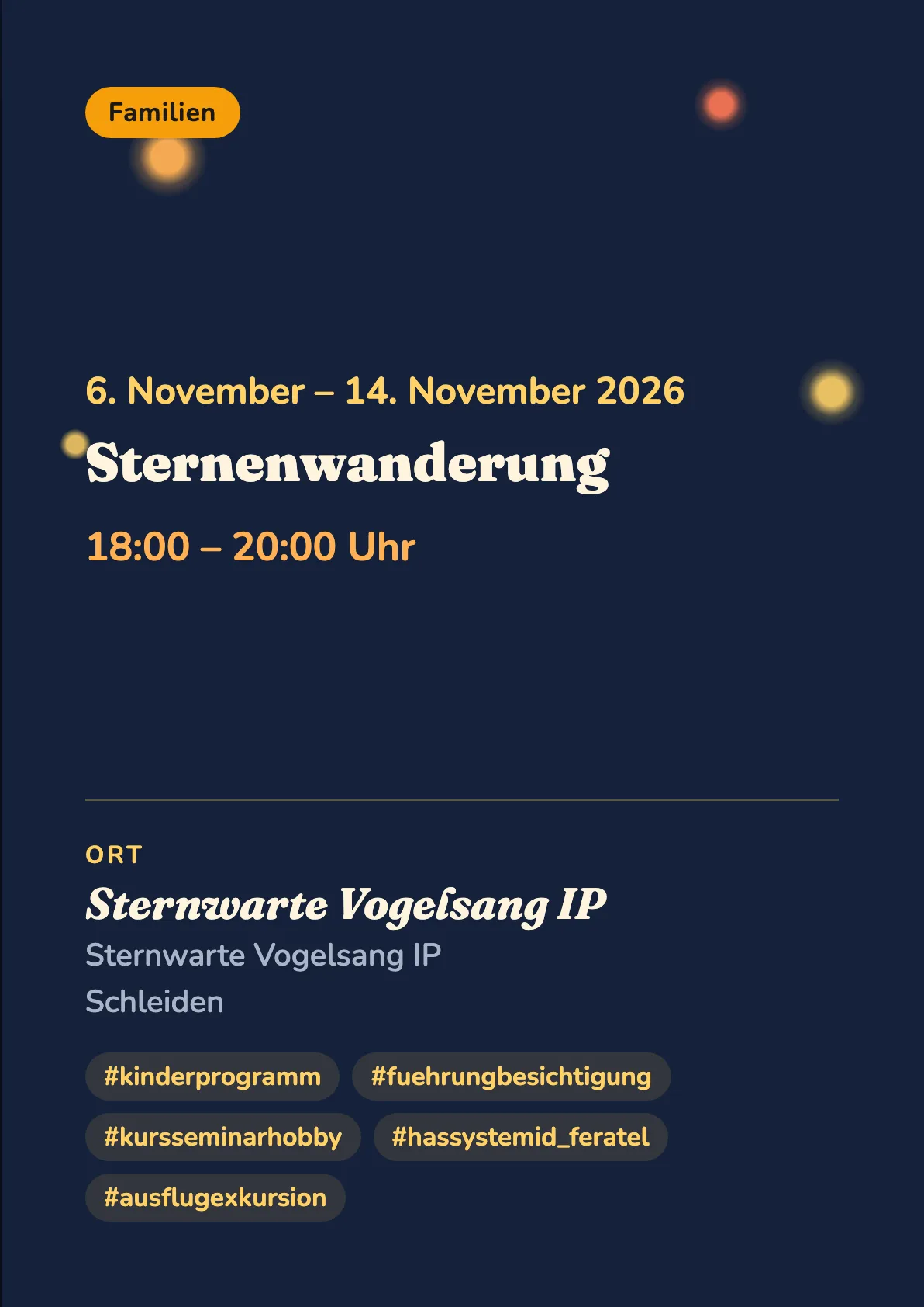 Veranstaltungsflyer