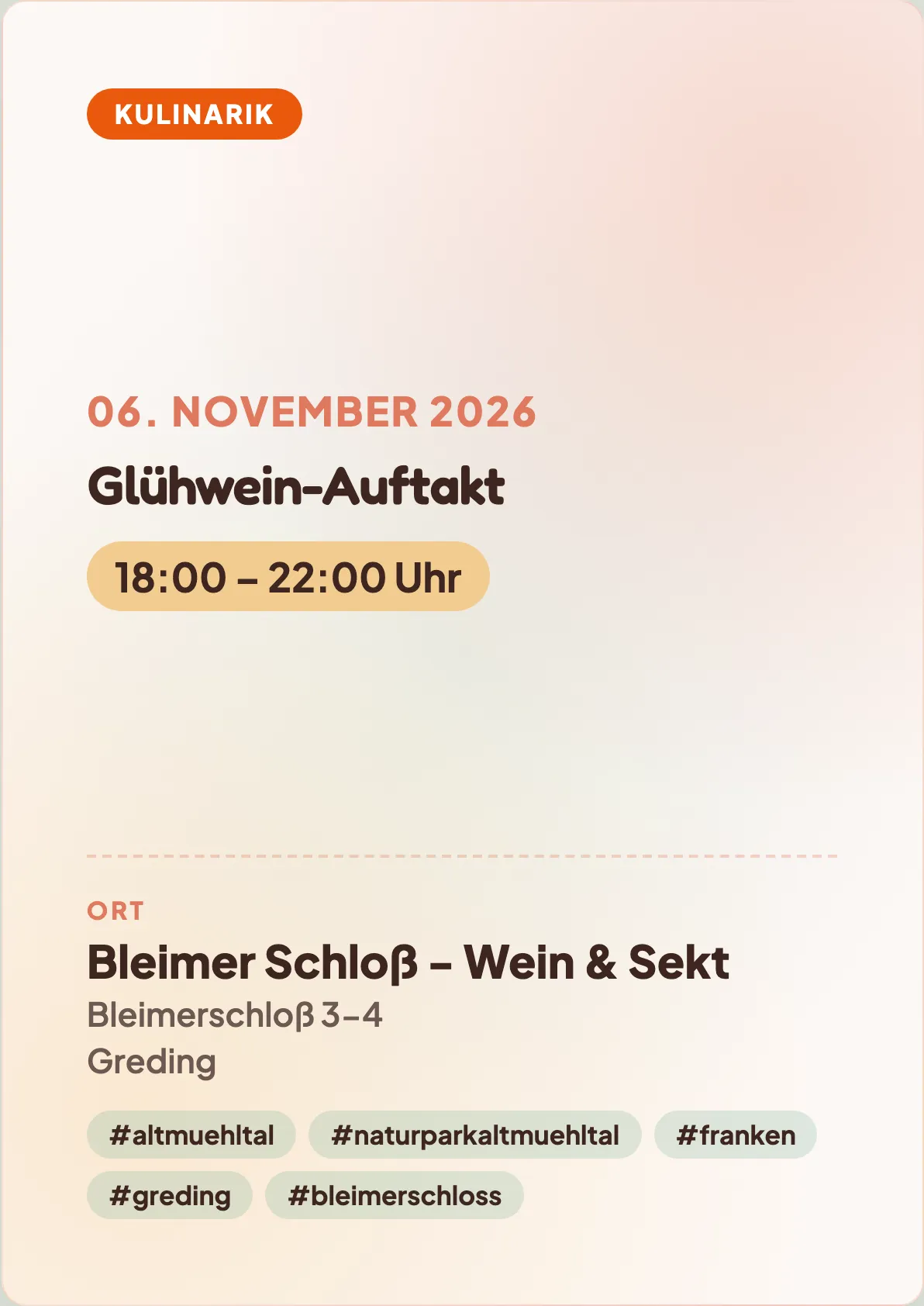 Veranstaltungsflyer