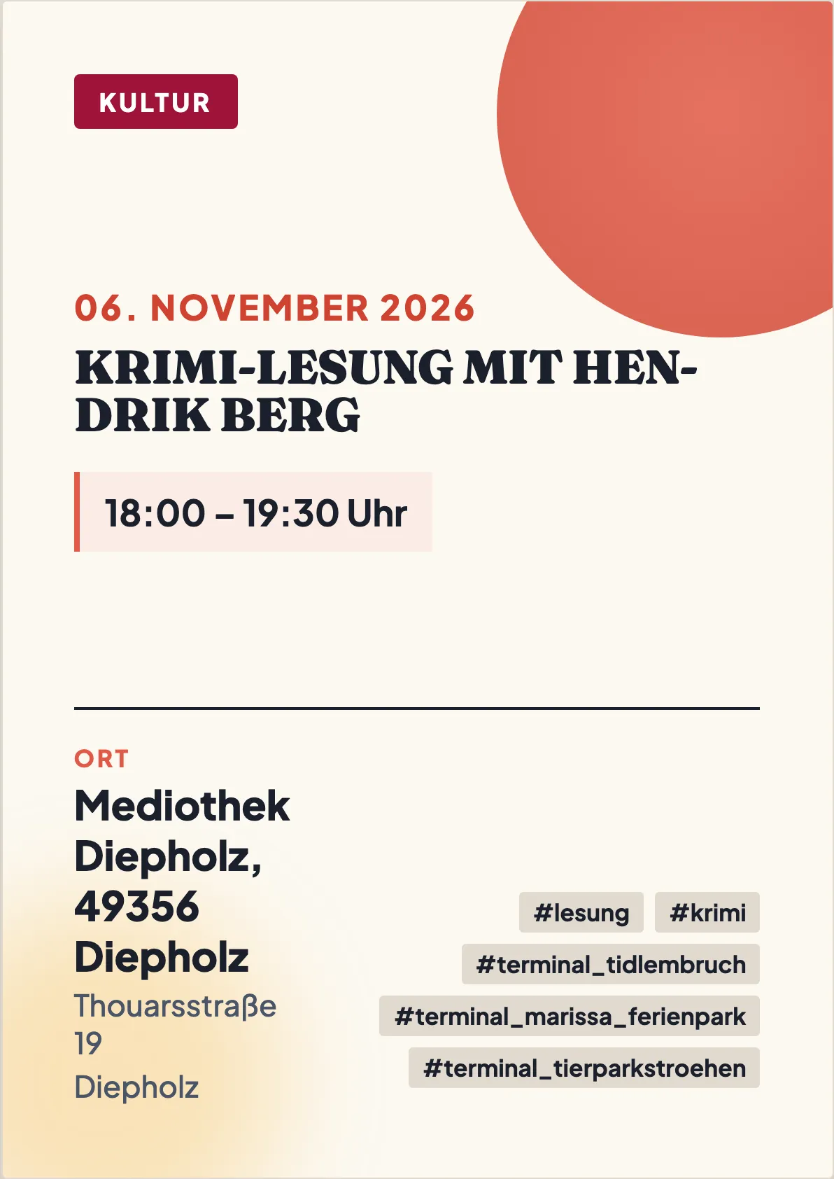 Veranstaltungsflyer