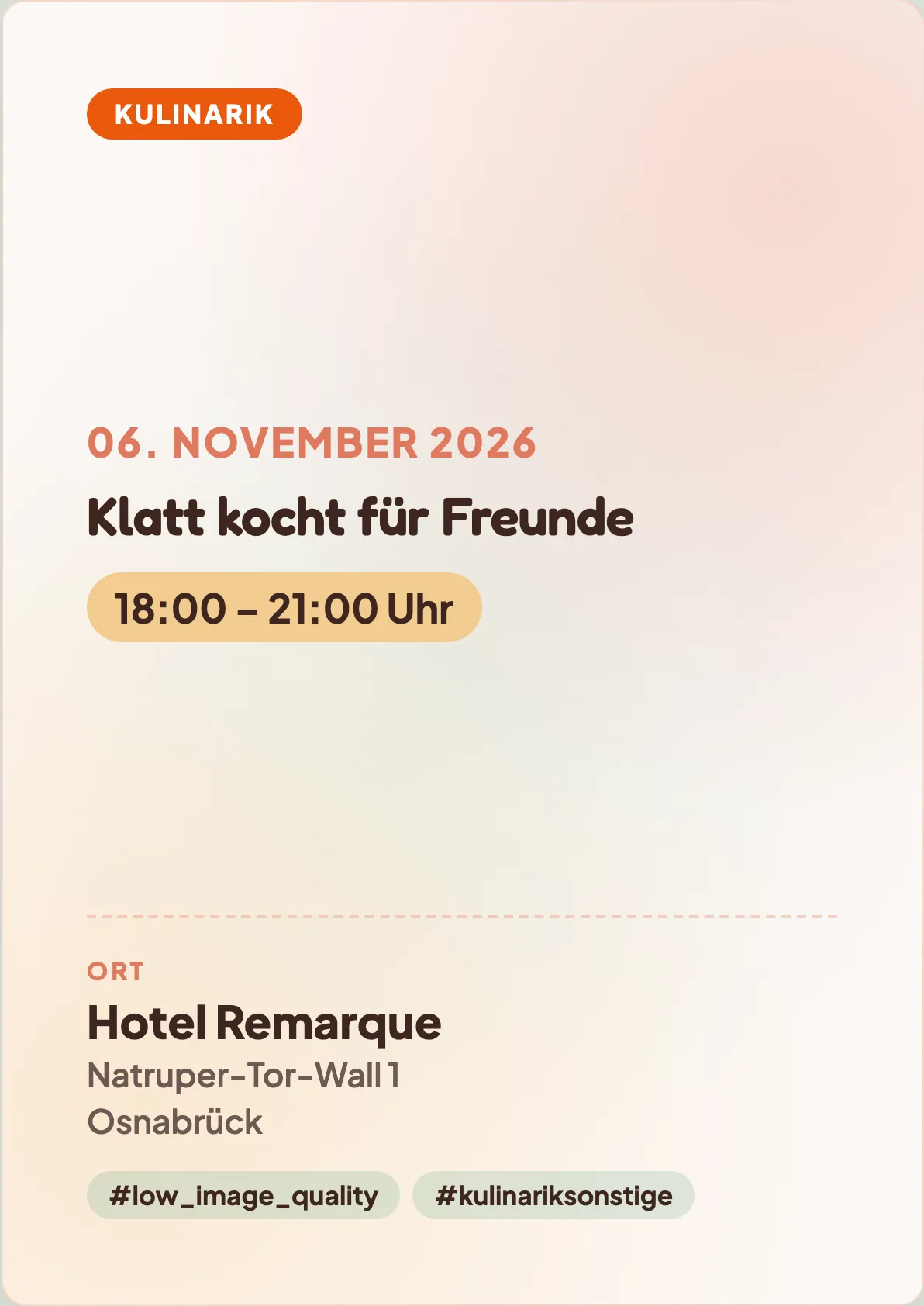 Veranstaltungsflyer