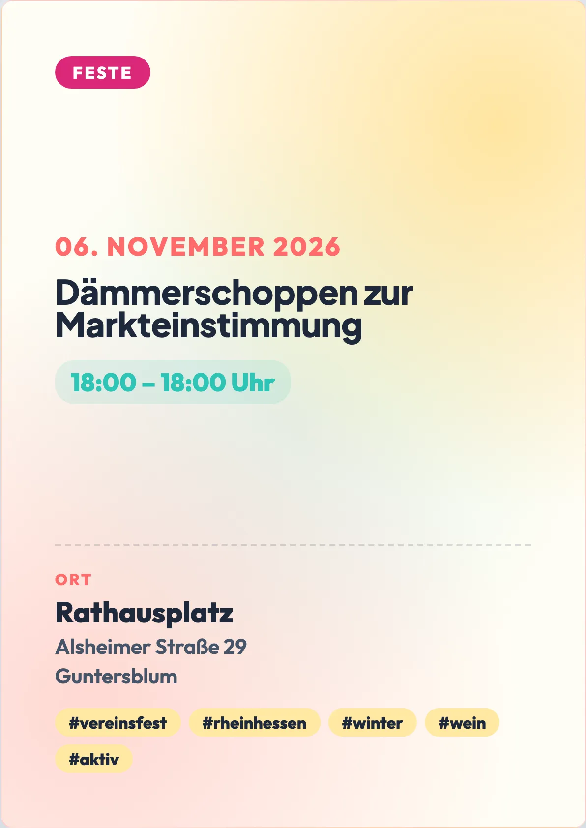 Veranstaltungsflyer