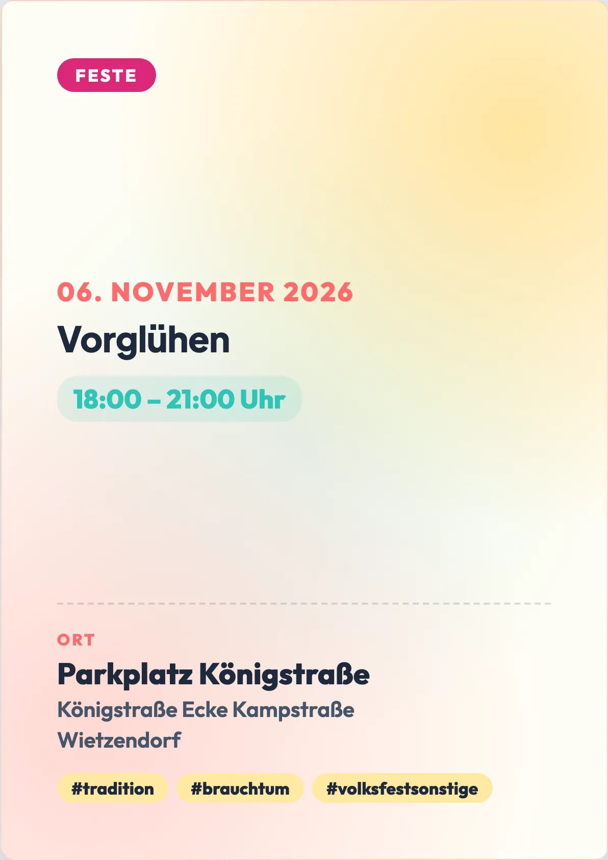 Veranstaltungsflyer