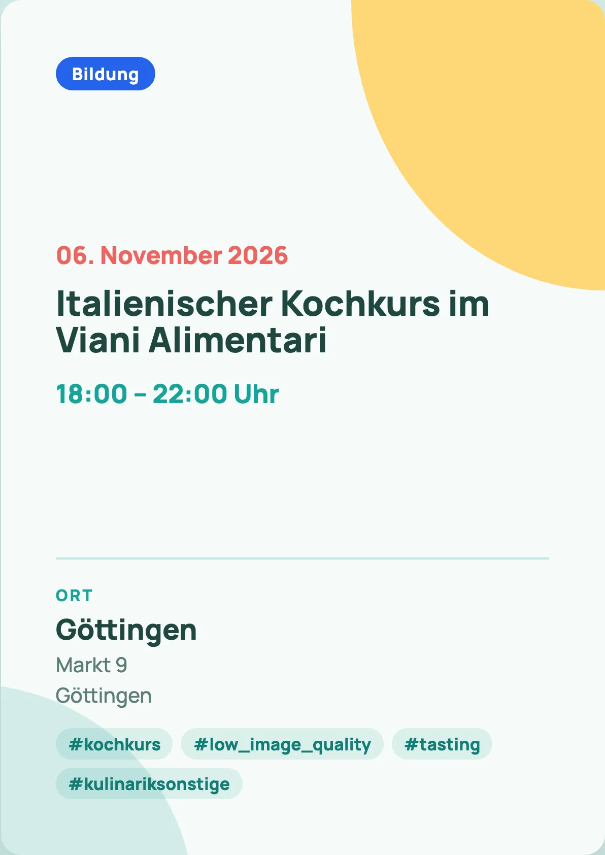 Veranstaltungsflyer