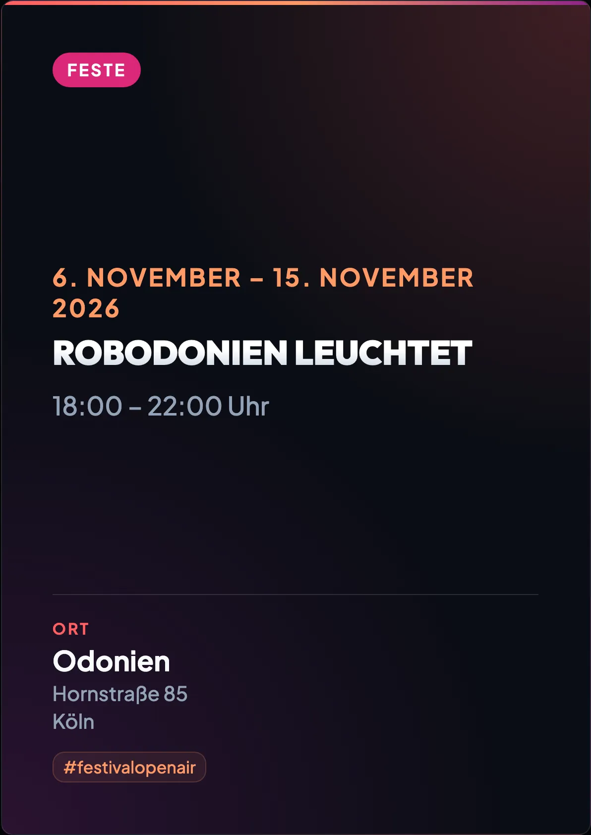 Veranstaltungsflyer