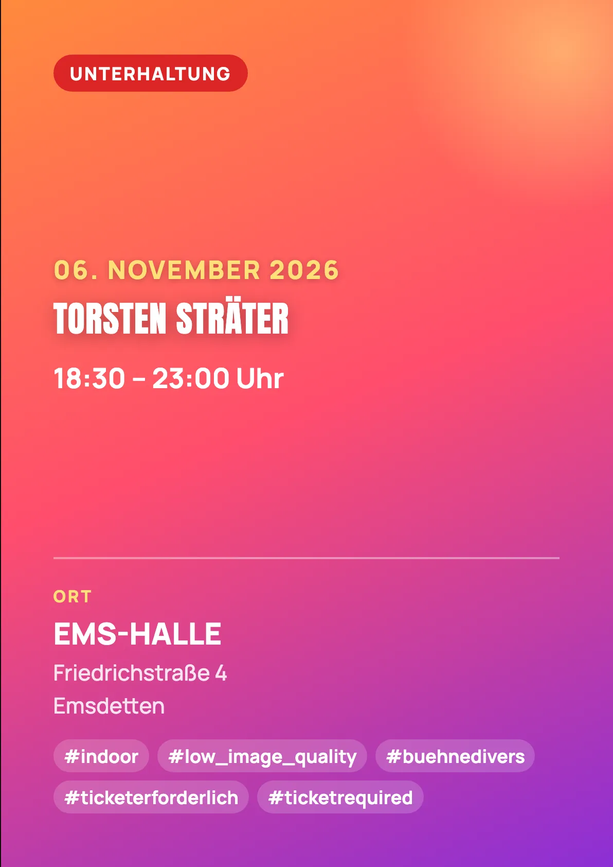 Veranstaltungsflyer