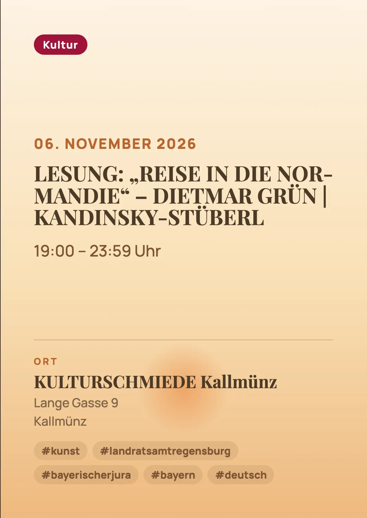 Veranstaltungsflyer