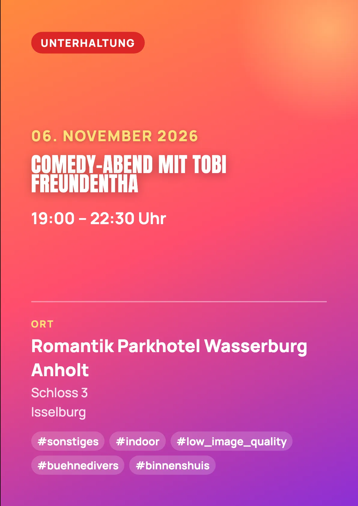 Veranstaltungsflyer