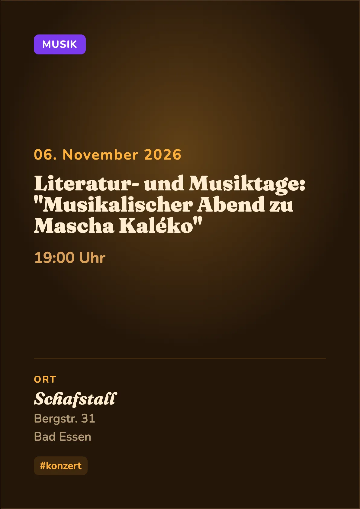 Veranstaltungsflyer