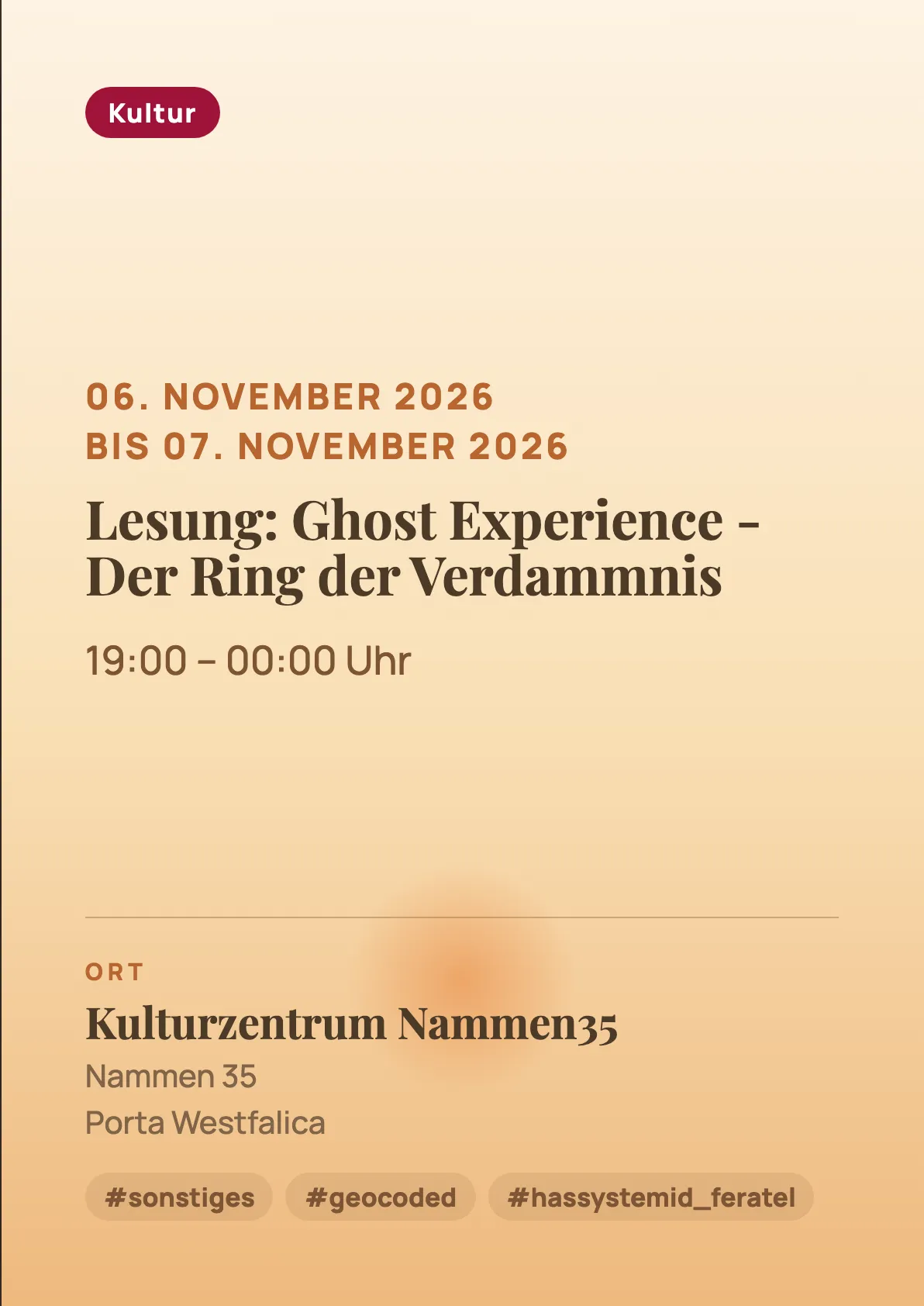 Veranstaltungsflyer