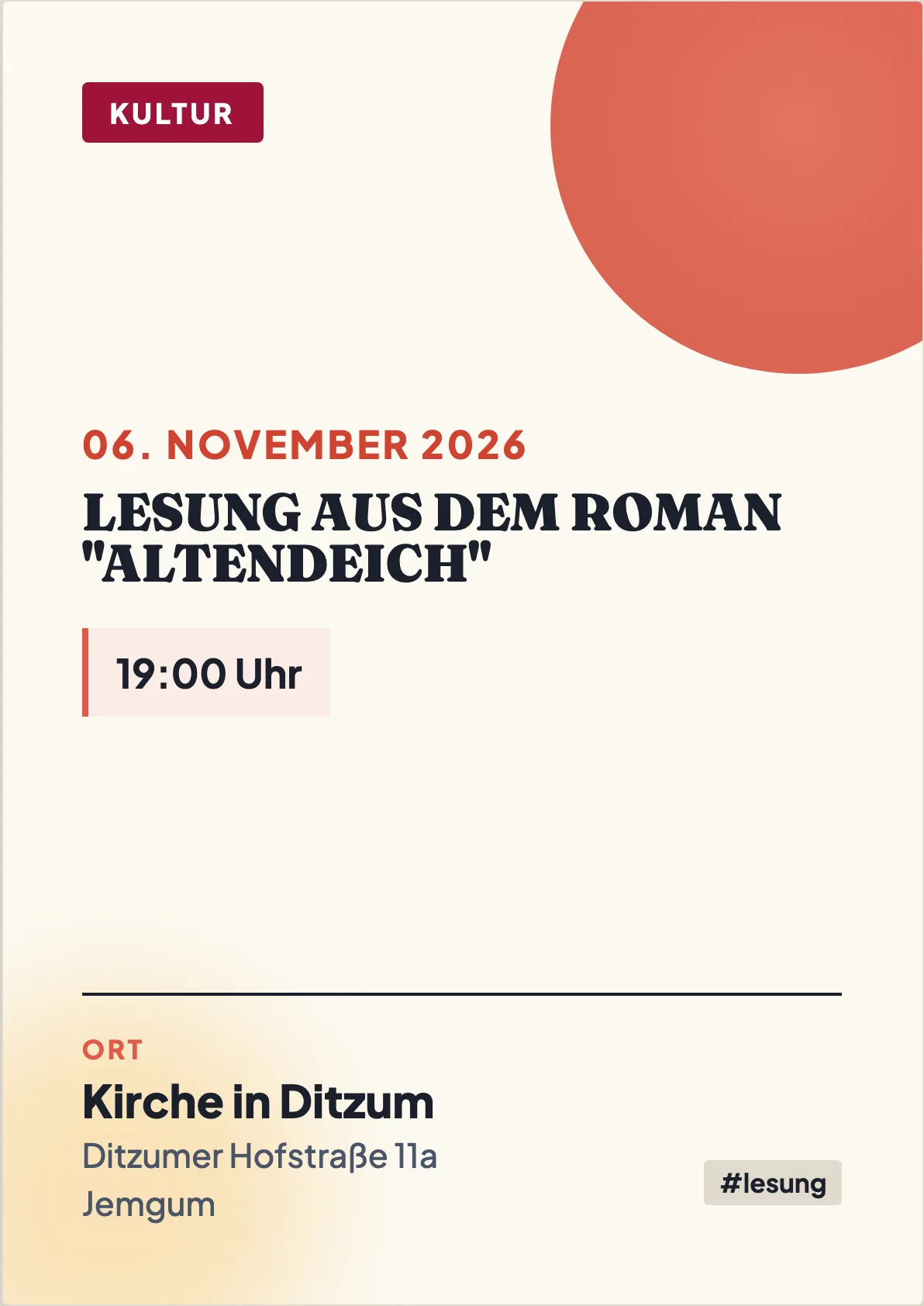 Veranstaltungsflyer