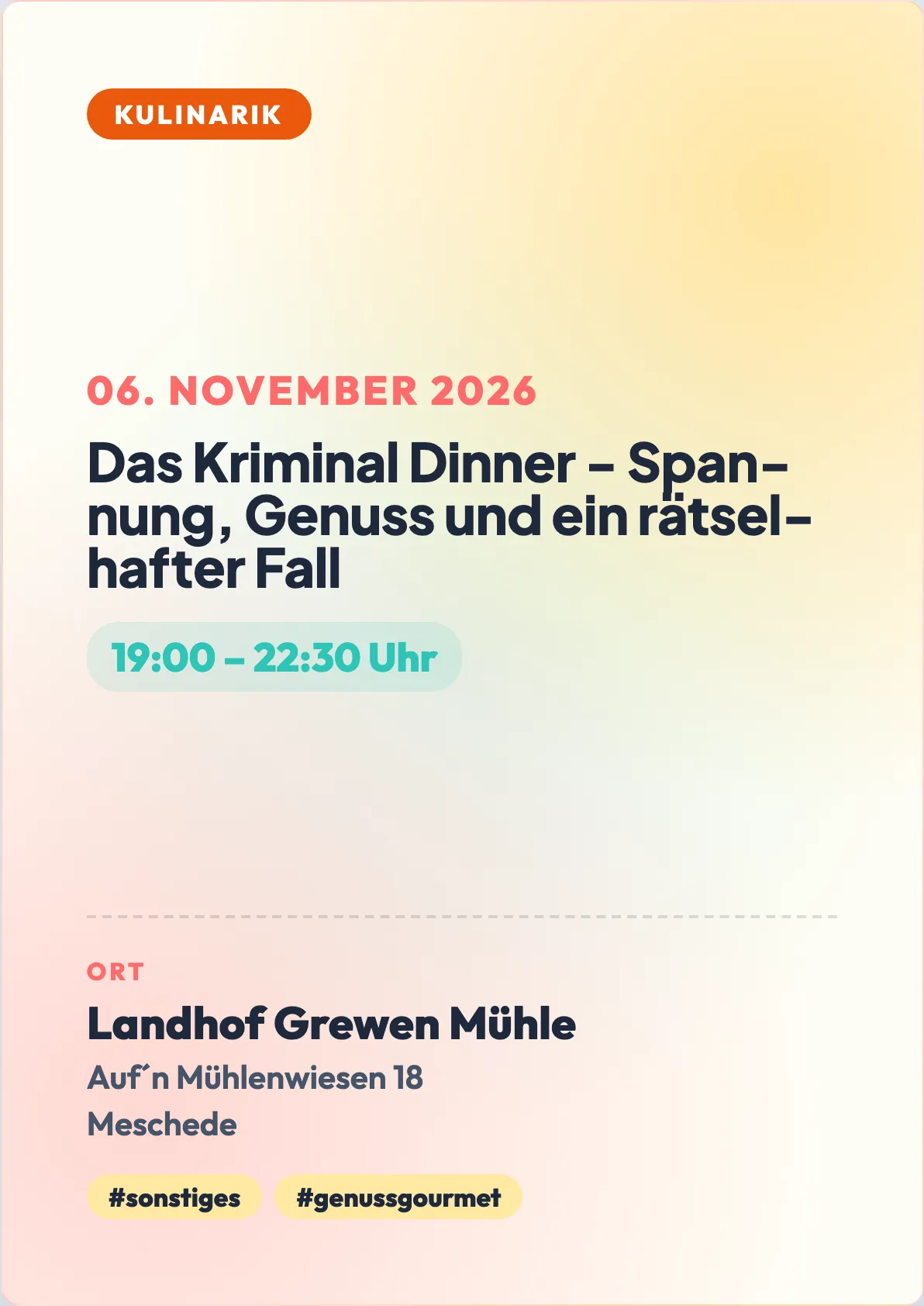 Veranstaltungsflyer