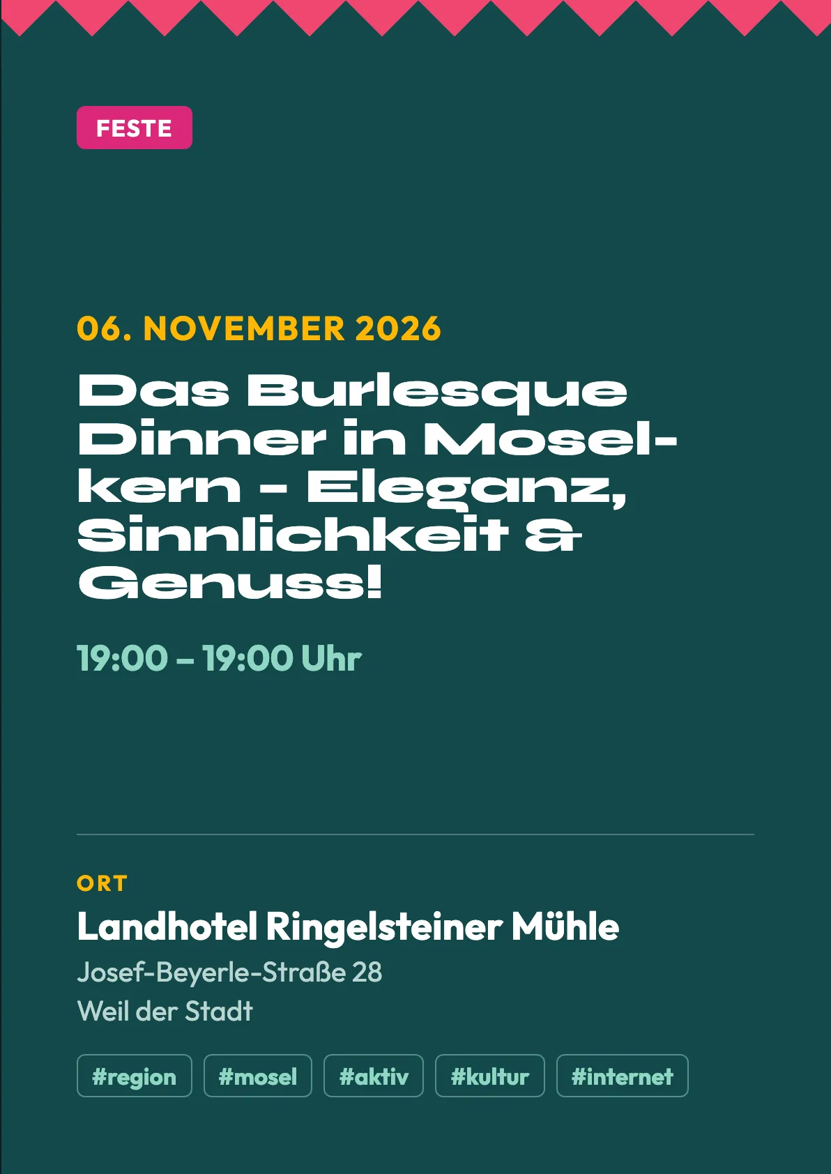 Veranstaltungsflyer