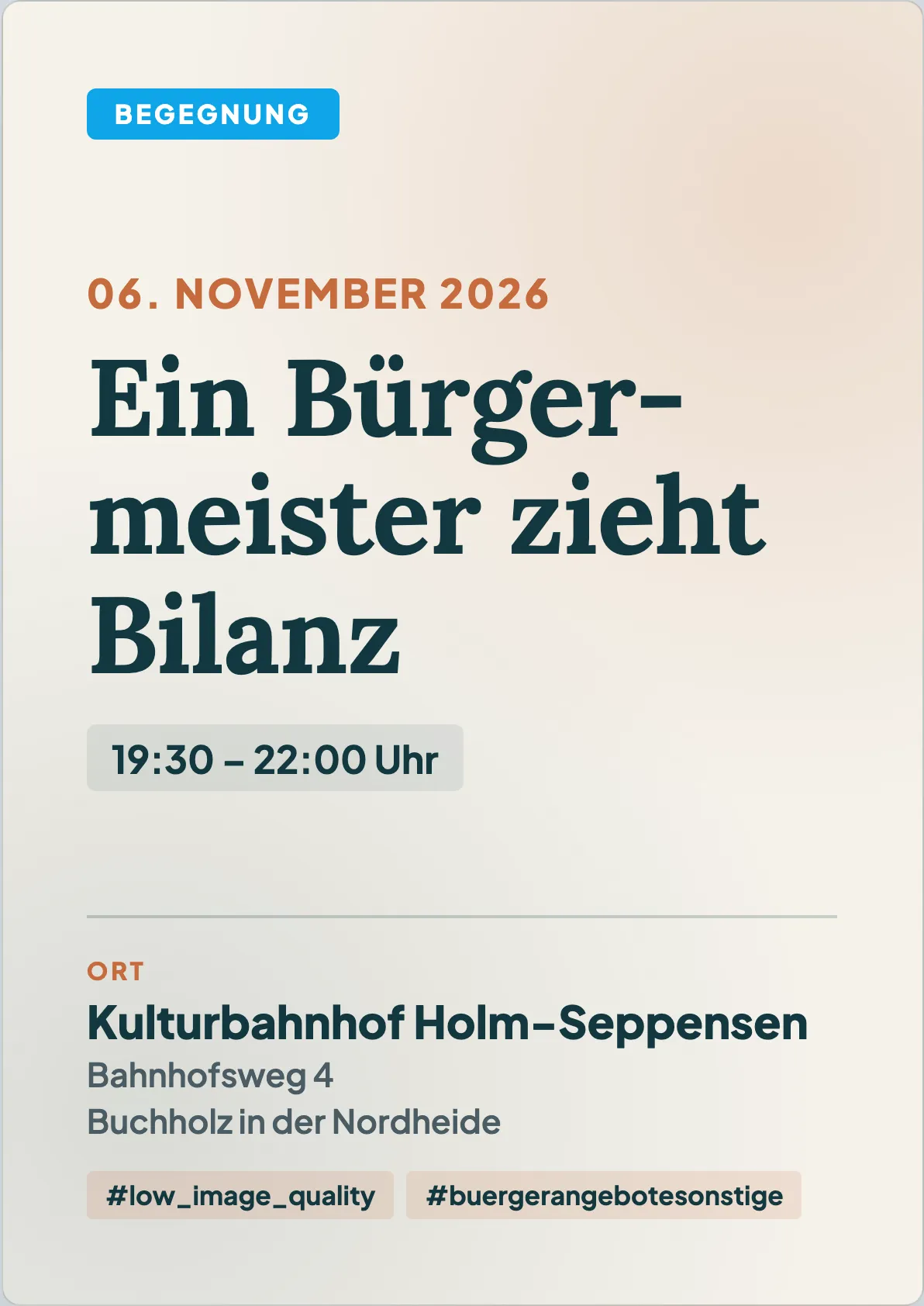 Veranstaltungsflyer