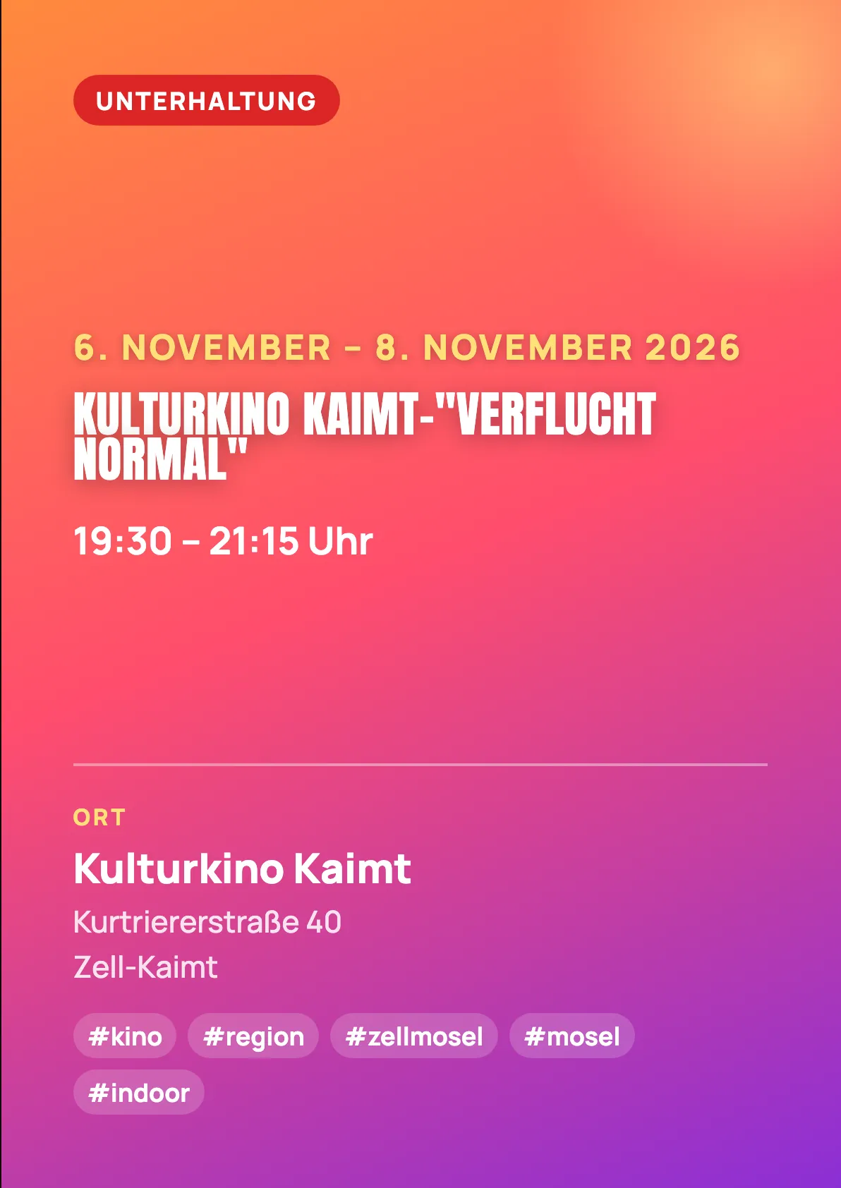 Veranstaltungsflyer