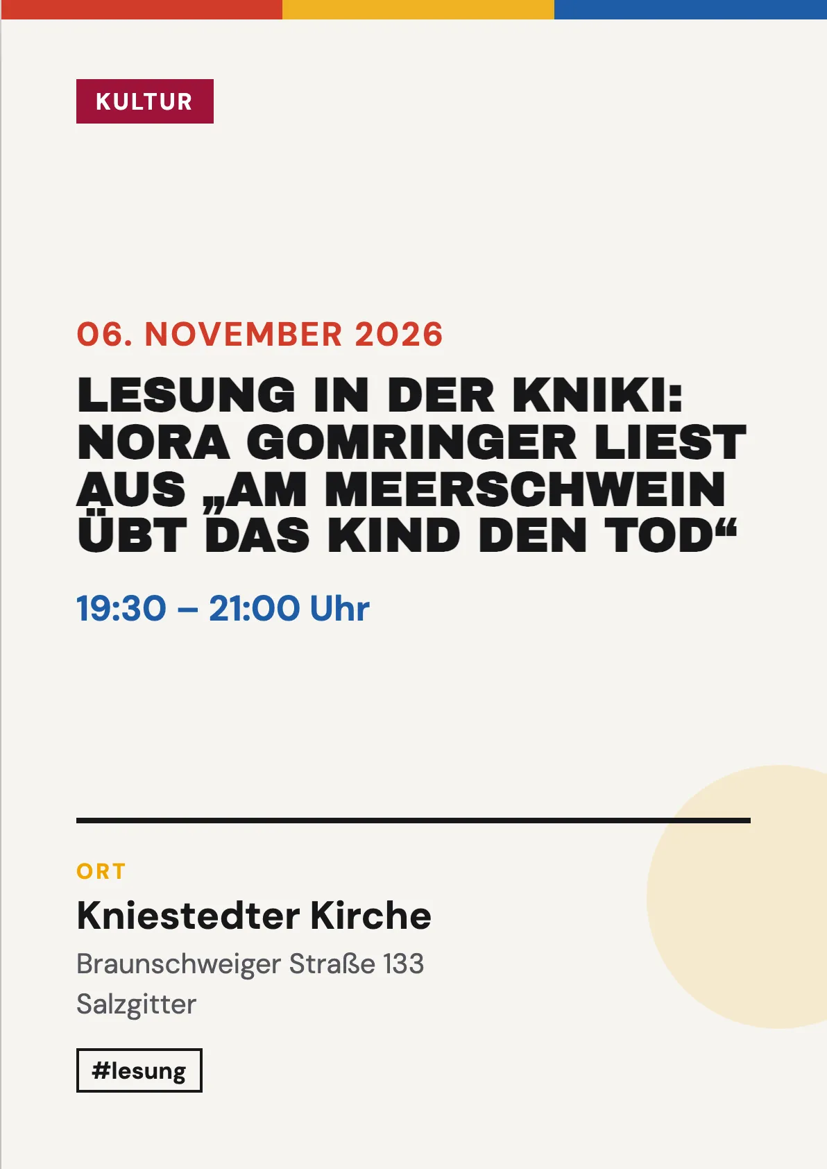 Veranstaltungsflyer
