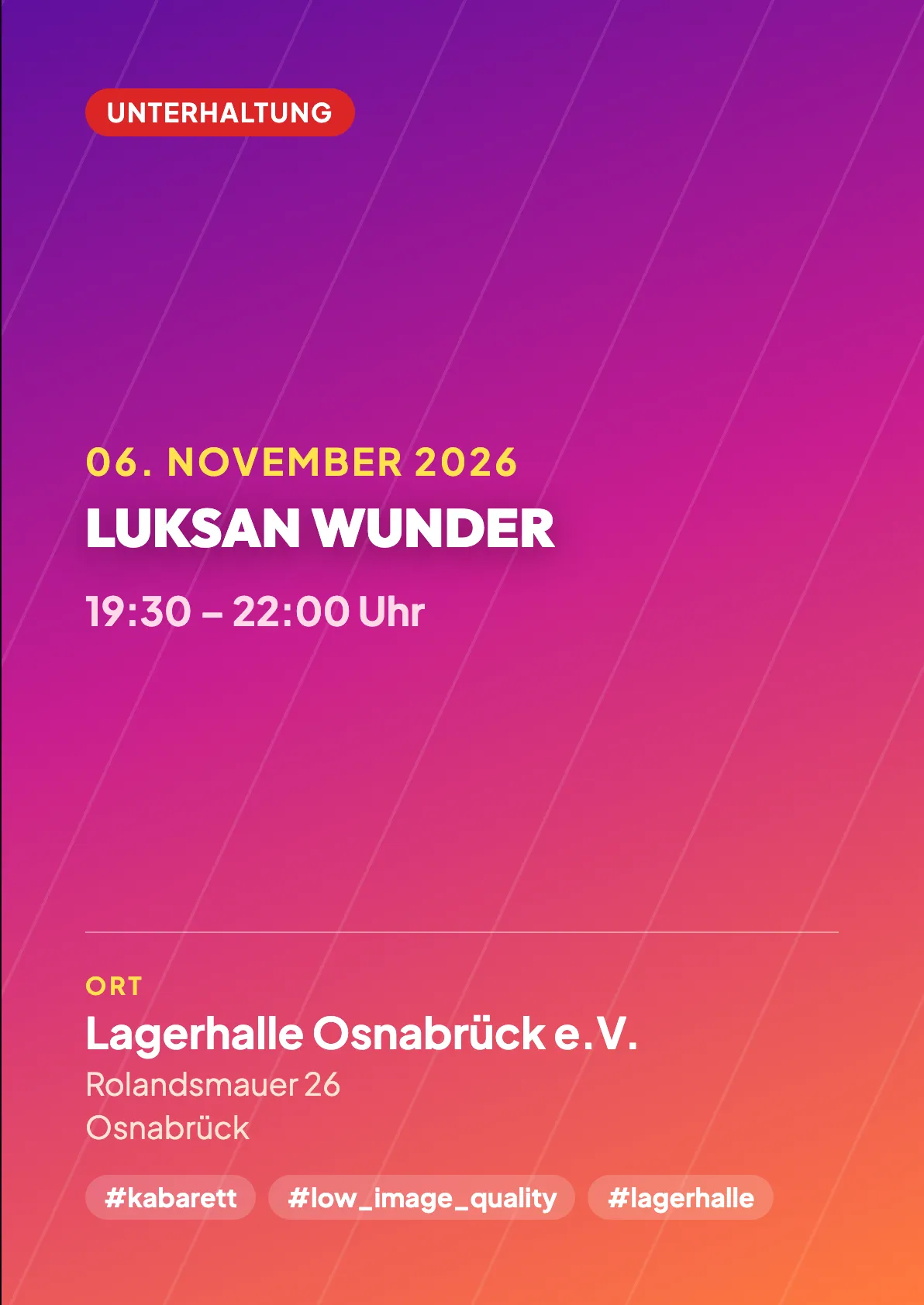 Veranstaltungsflyer