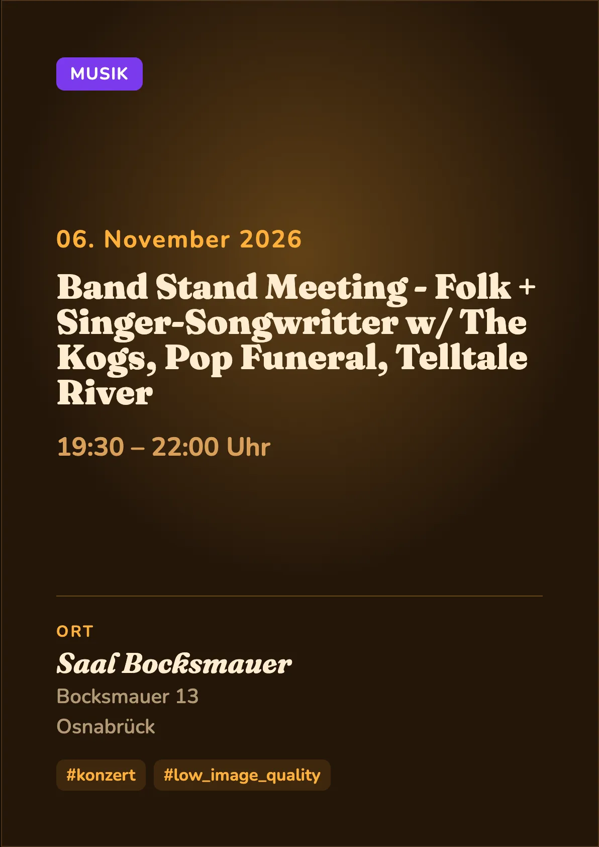 Veranstaltungsflyer