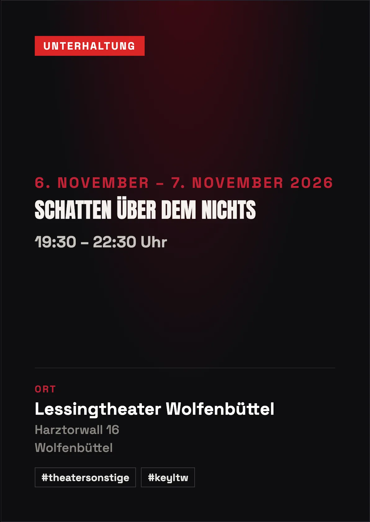 Veranstaltungsflyer