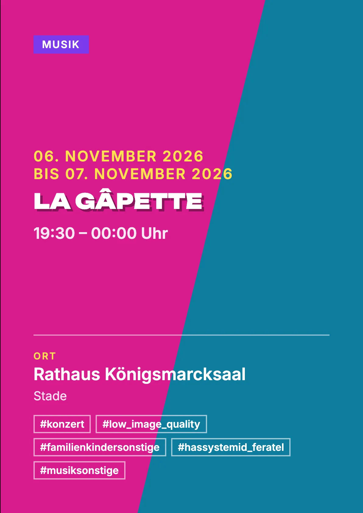 Veranstaltungsflyer