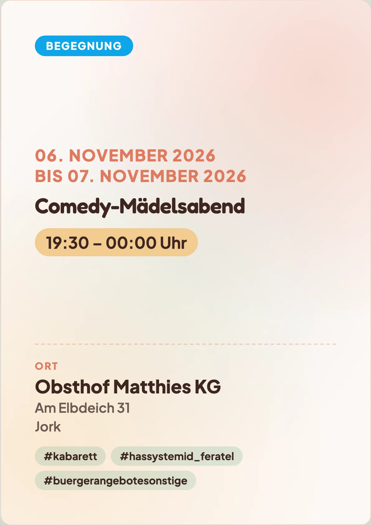 Veranstaltungsflyer