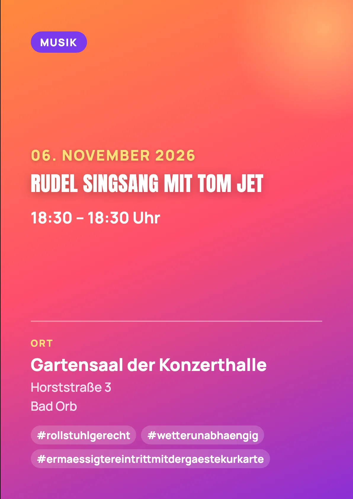 Veranstaltungsflyer