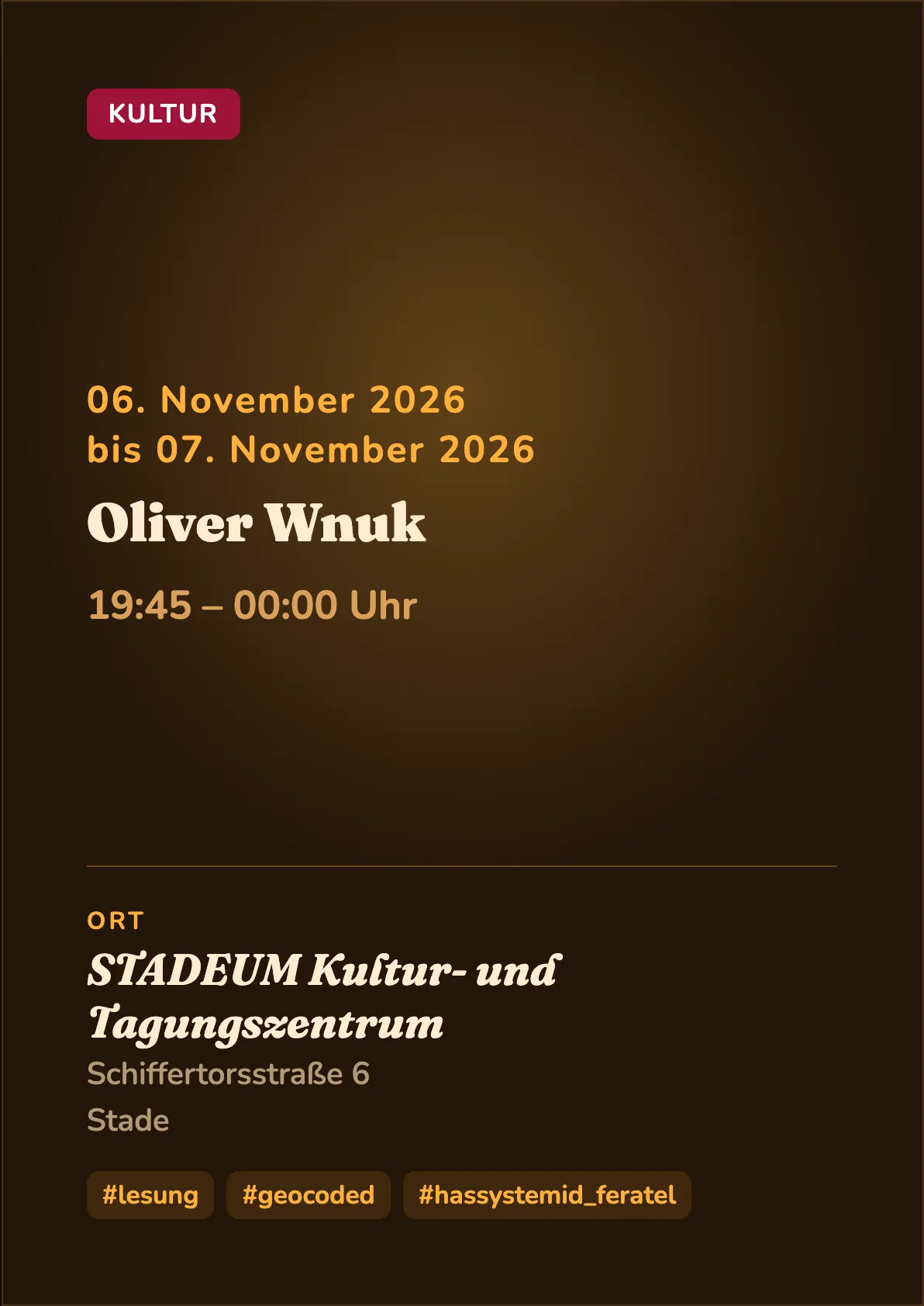 Veranstaltungsflyer