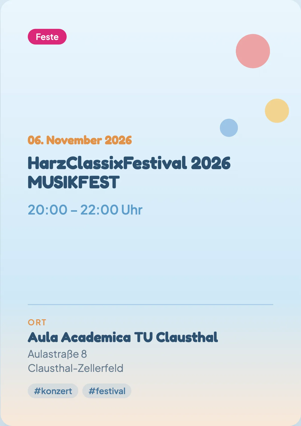 Veranstaltungsflyer