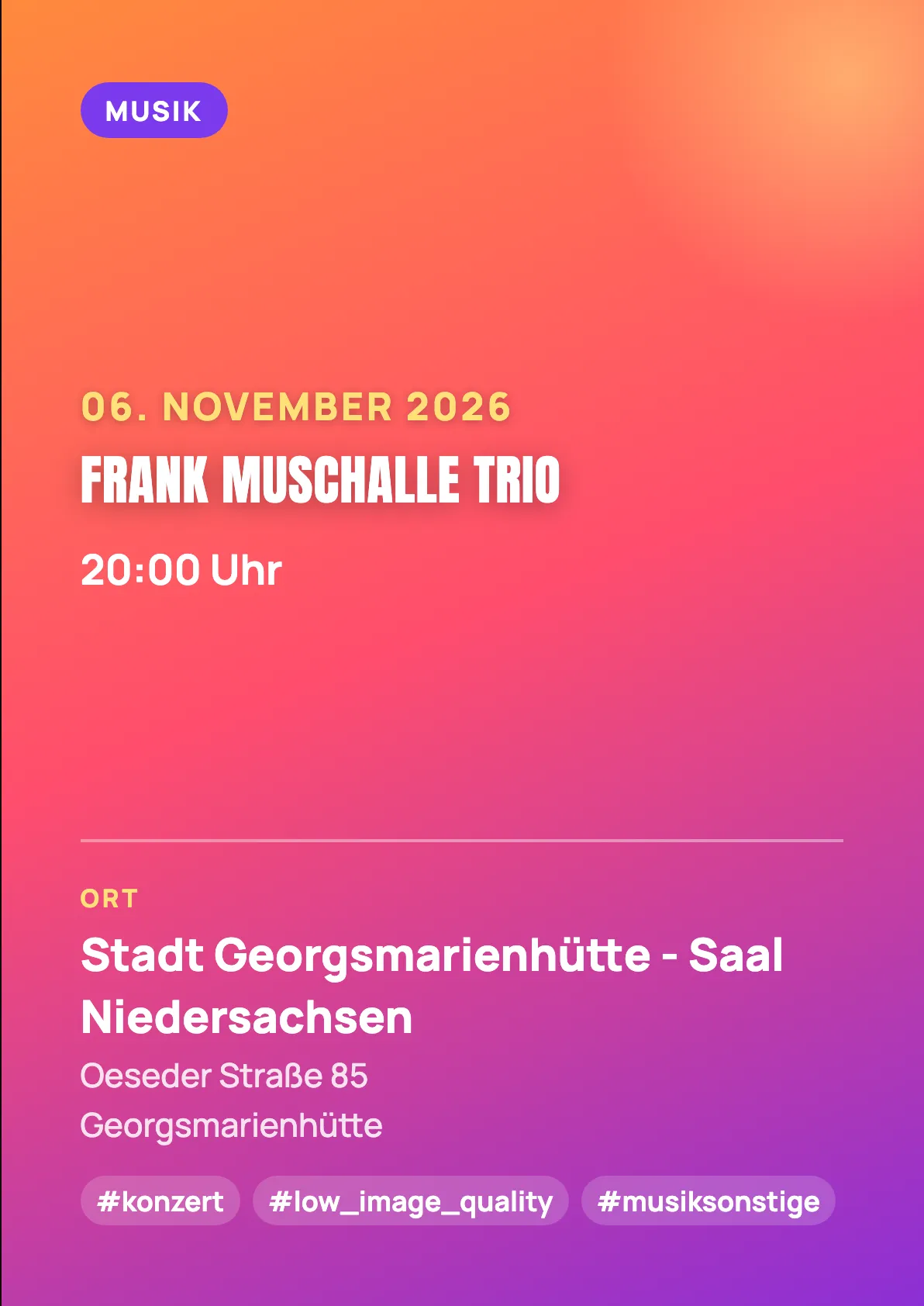 Veranstaltungsflyer