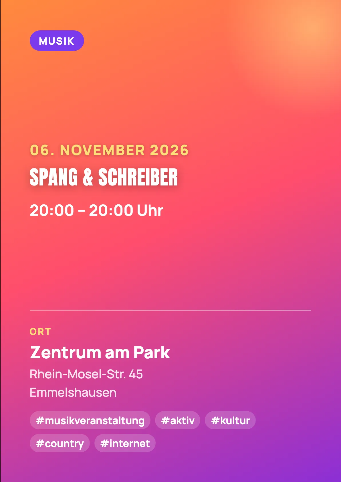 Veranstaltungsflyer