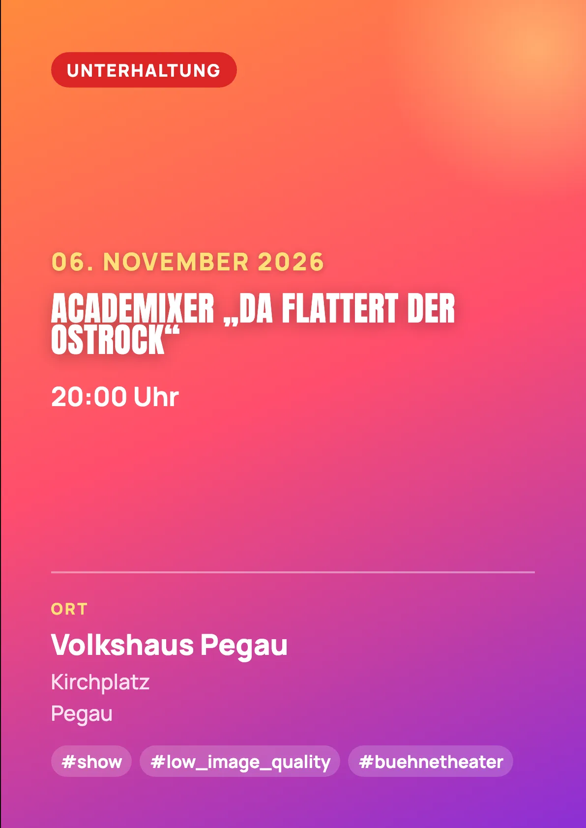 Veranstaltungsflyer