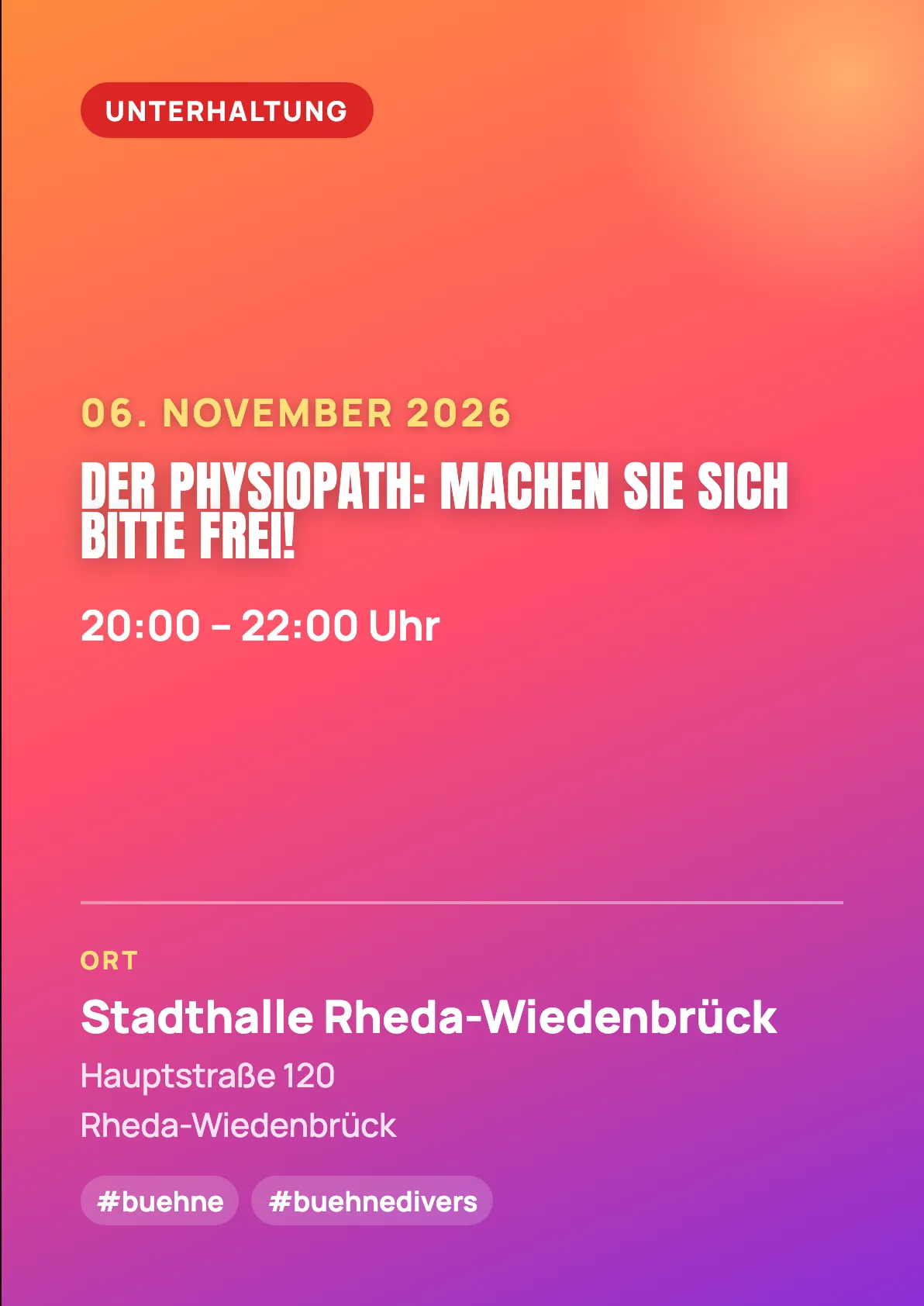 Veranstaltungsflyer