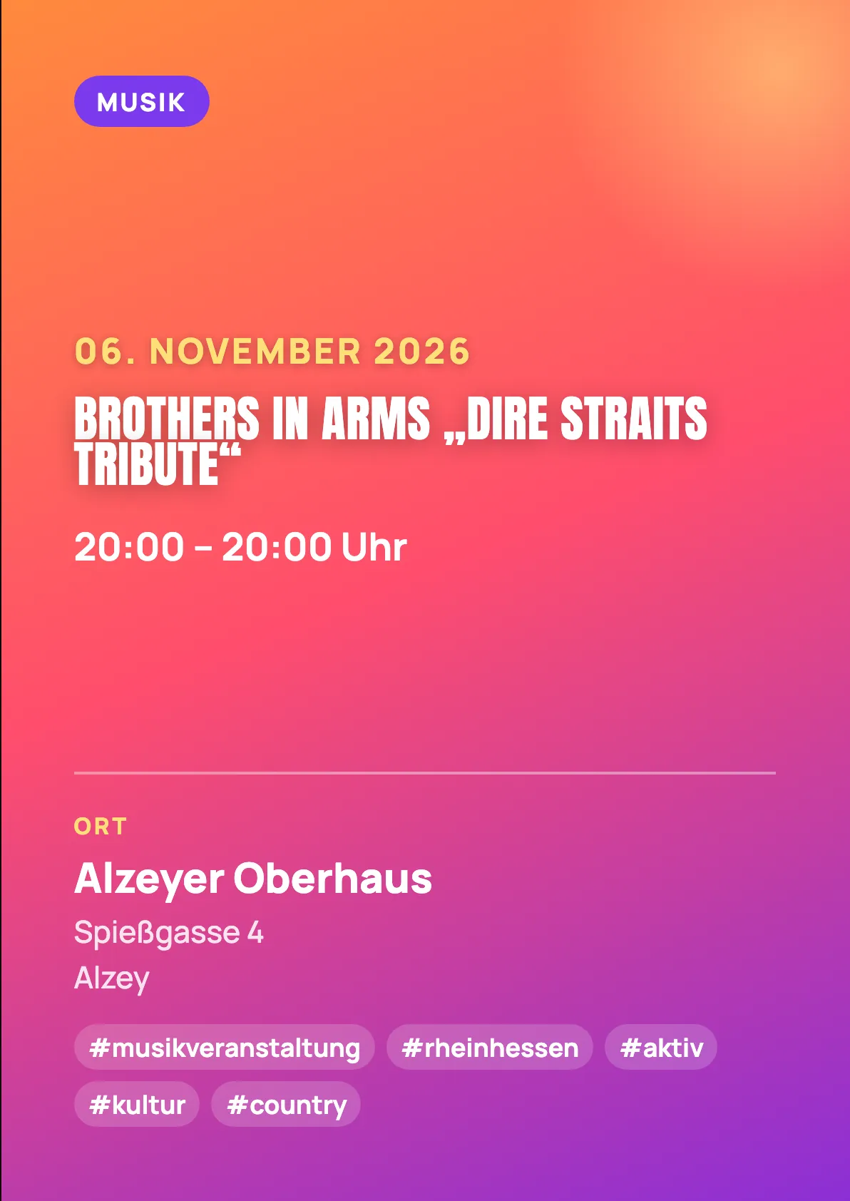 Veranstaltungsflyer