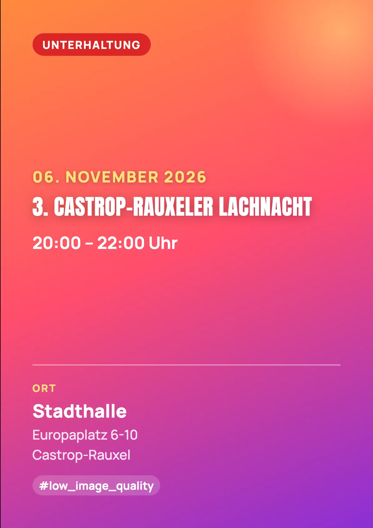 Veranstaltungsflyer