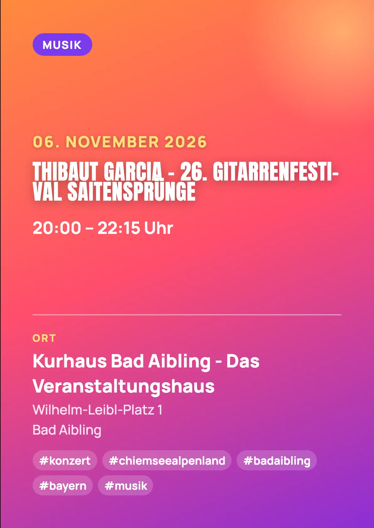 Veranstaltungsflyer