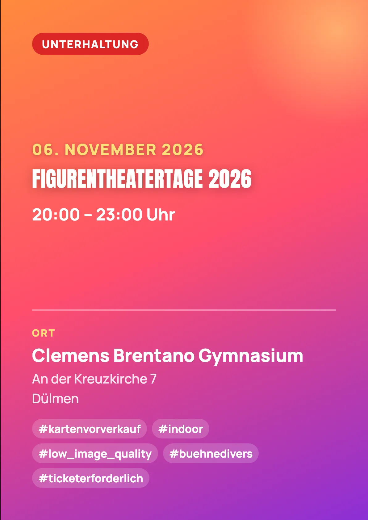Veranstaltungsflyer