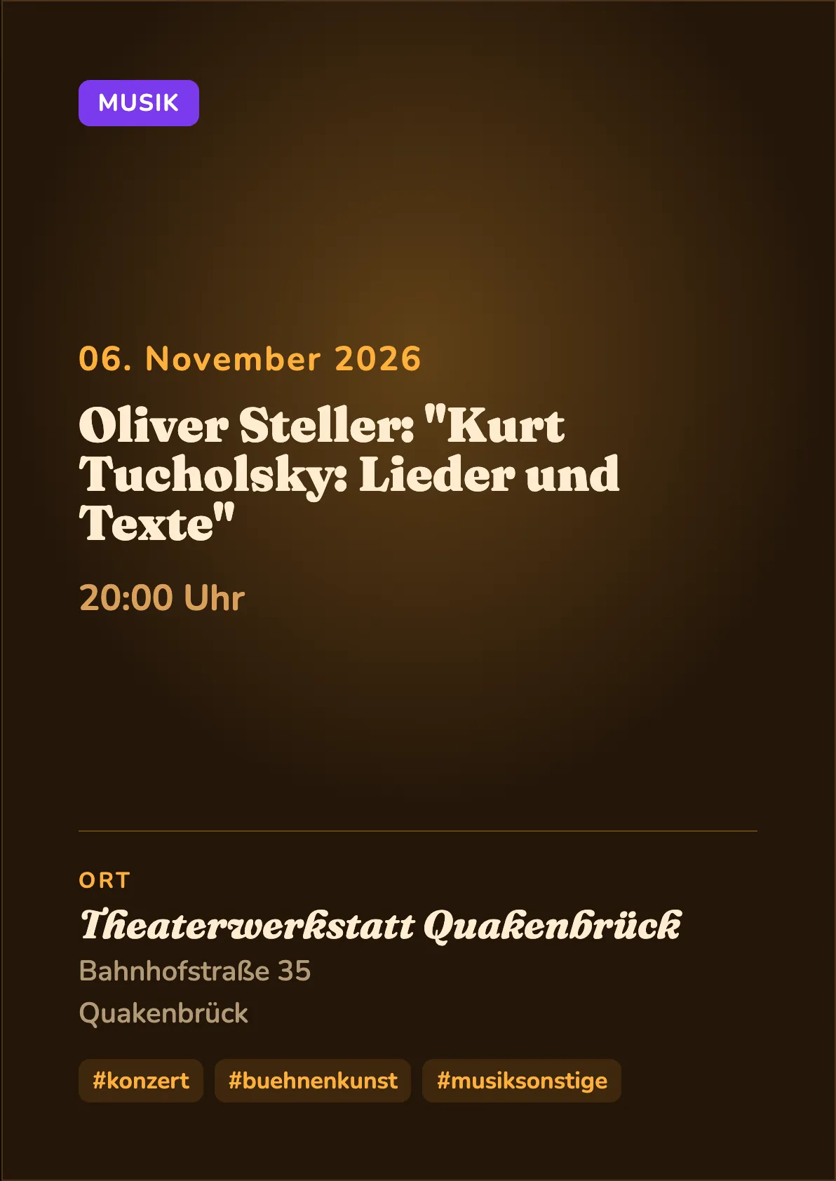Veranstaltungsflyer