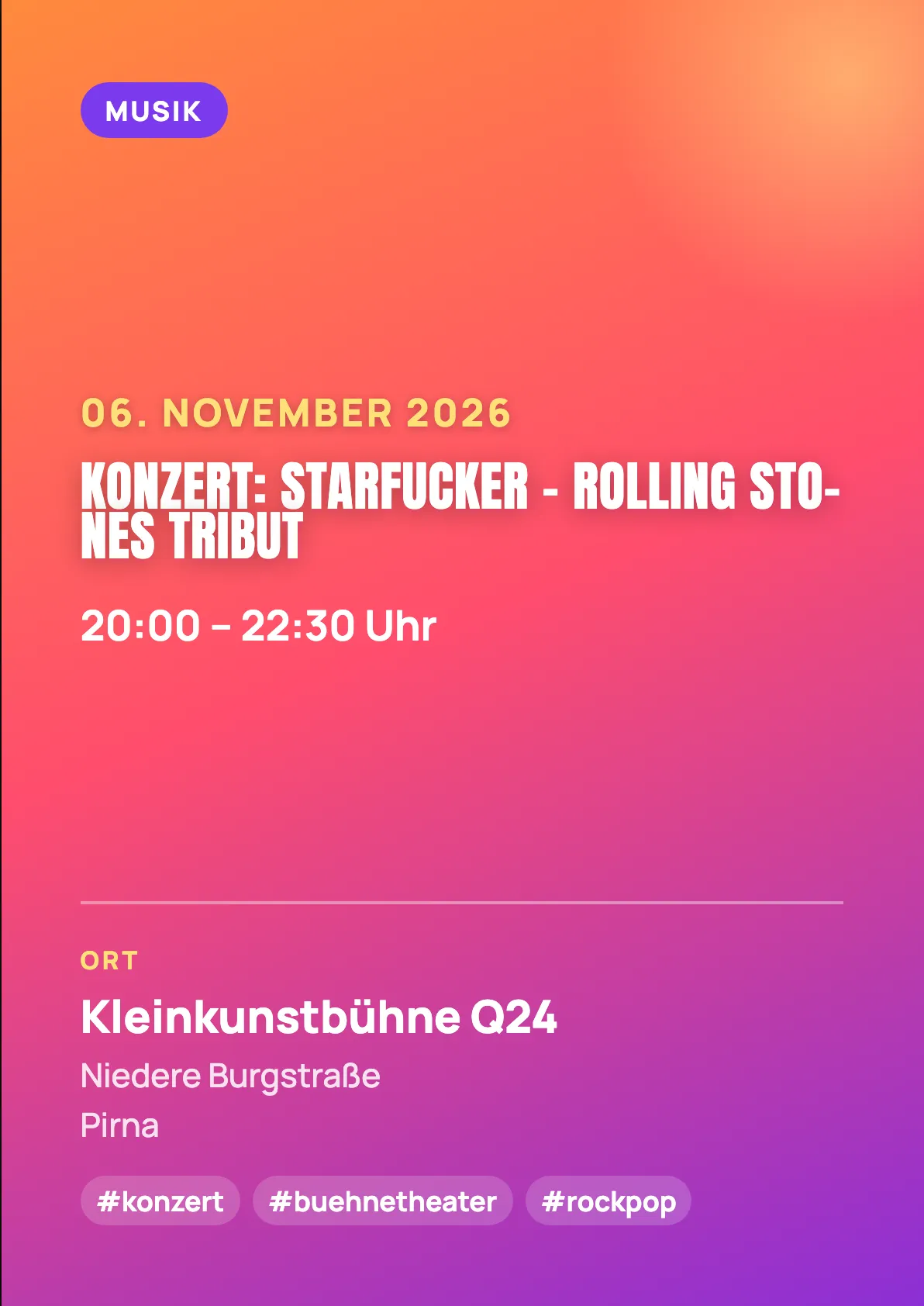 Veranstaltungsflyer