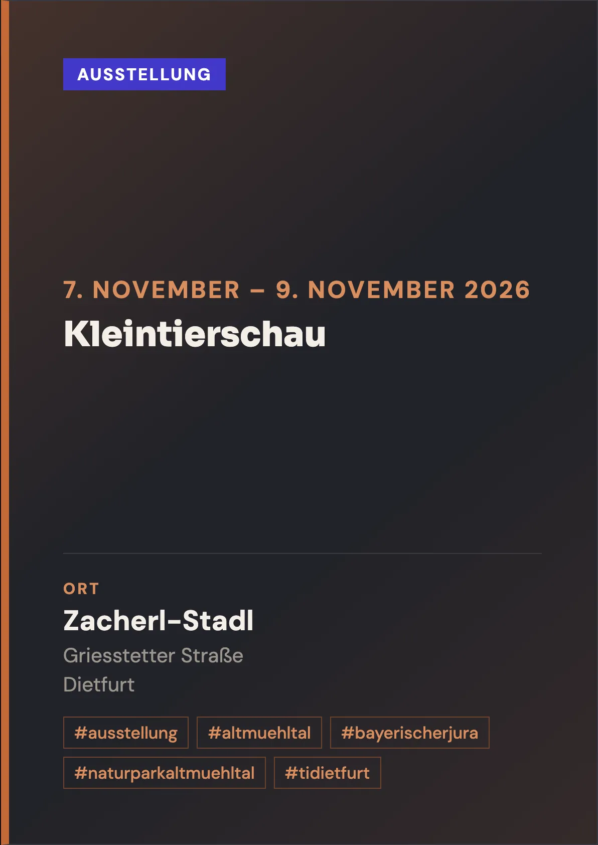 Veranstaltungsflyer