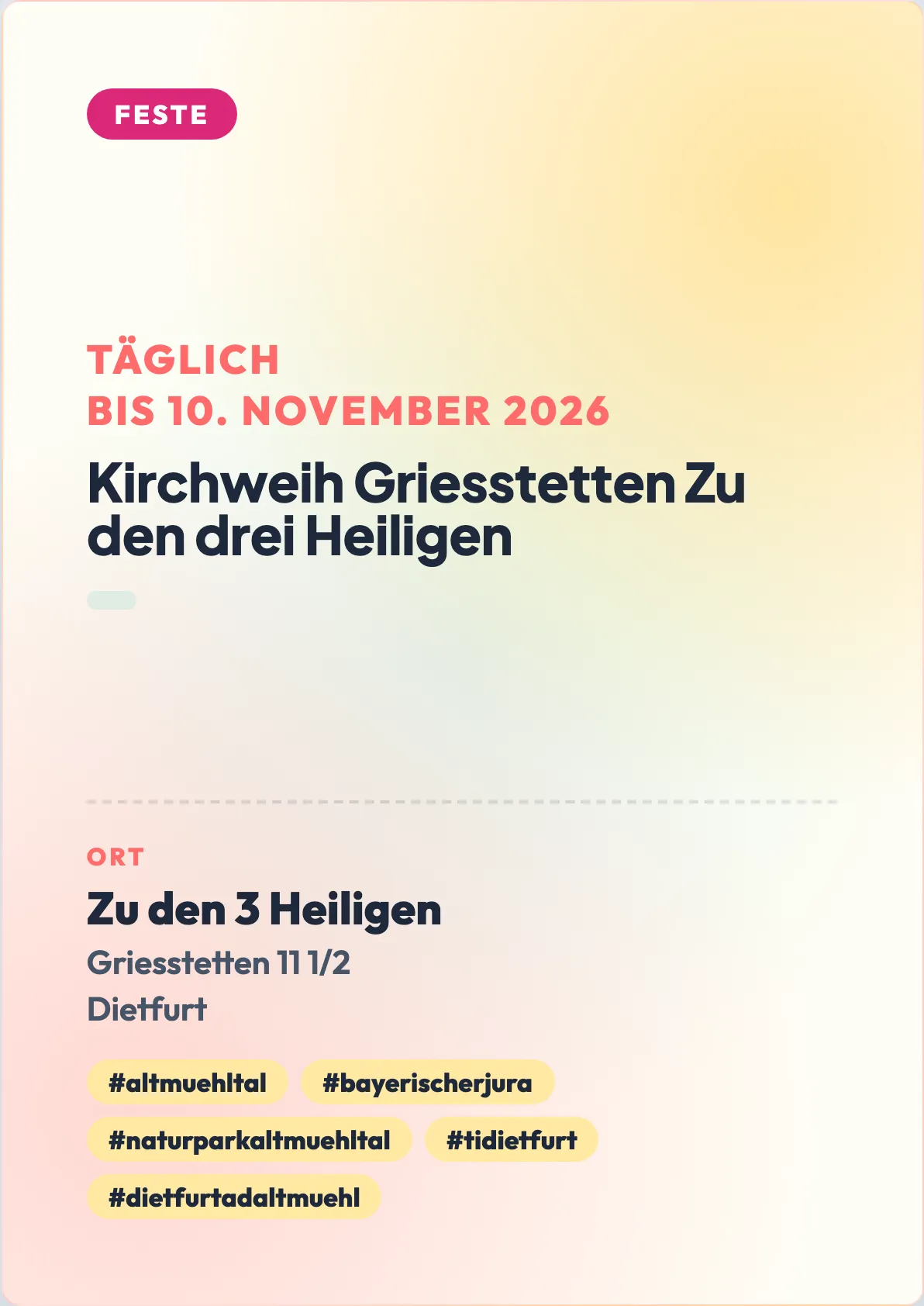 Veranstaltungsflyer